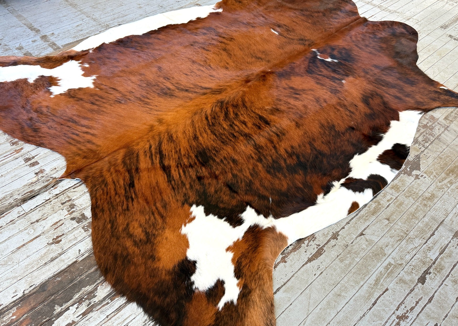 Brindle Spotted Cowhide Rug #3144