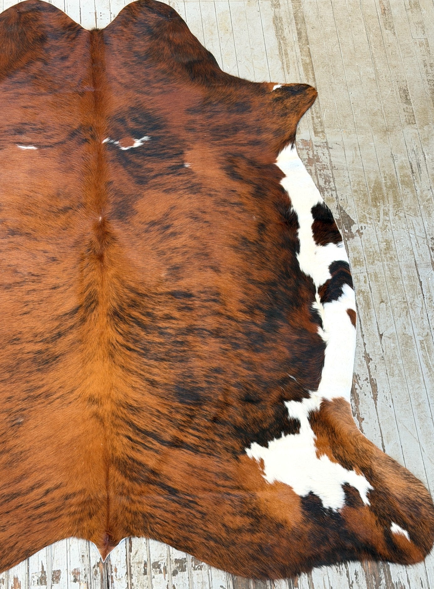 Brindle Spotted Cowhide Rug #3144