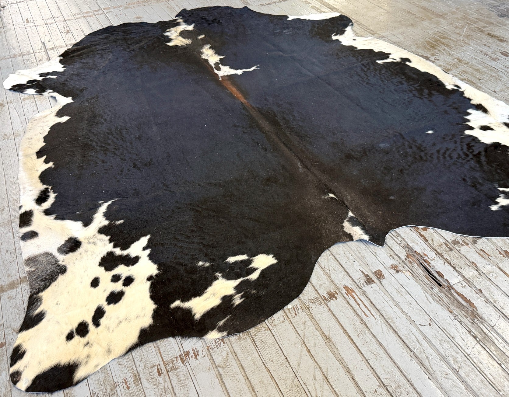 Black & White Cowhide Rug #3148