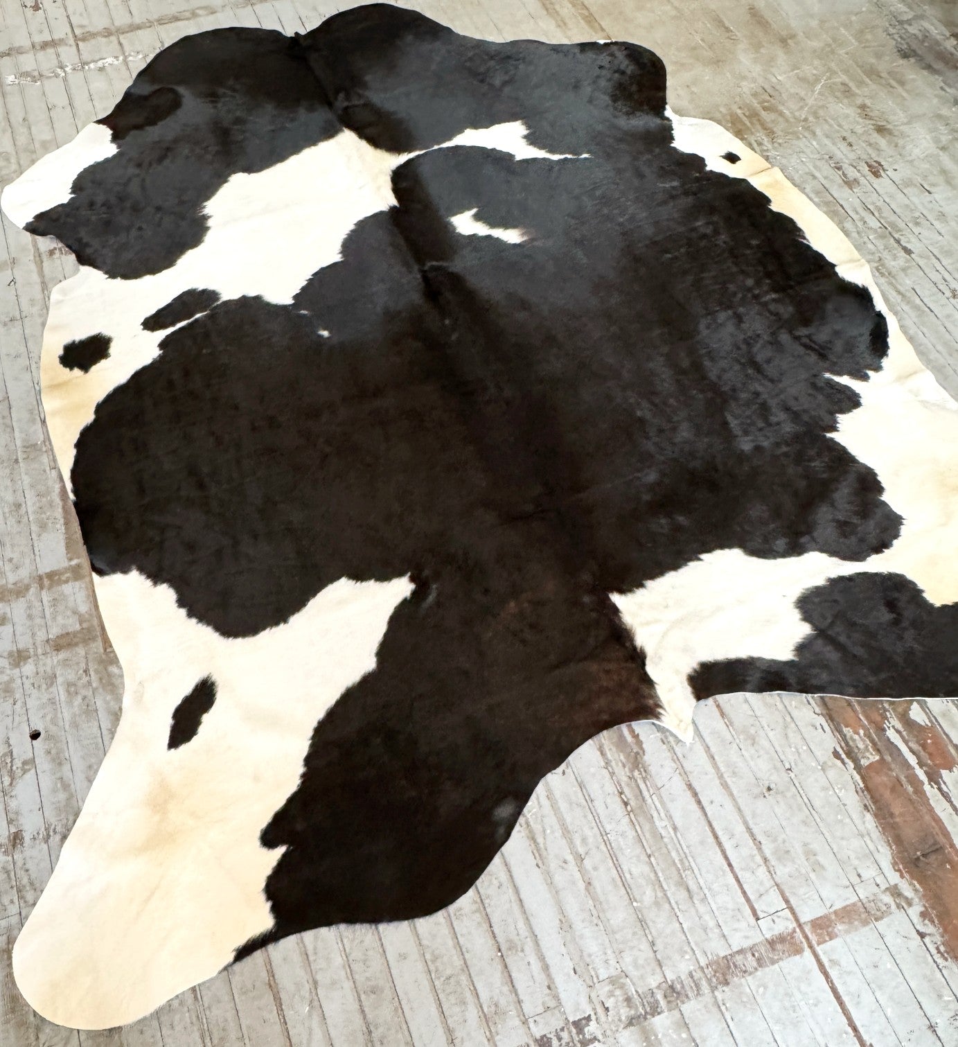 Black & White Cowhide Rug #3149