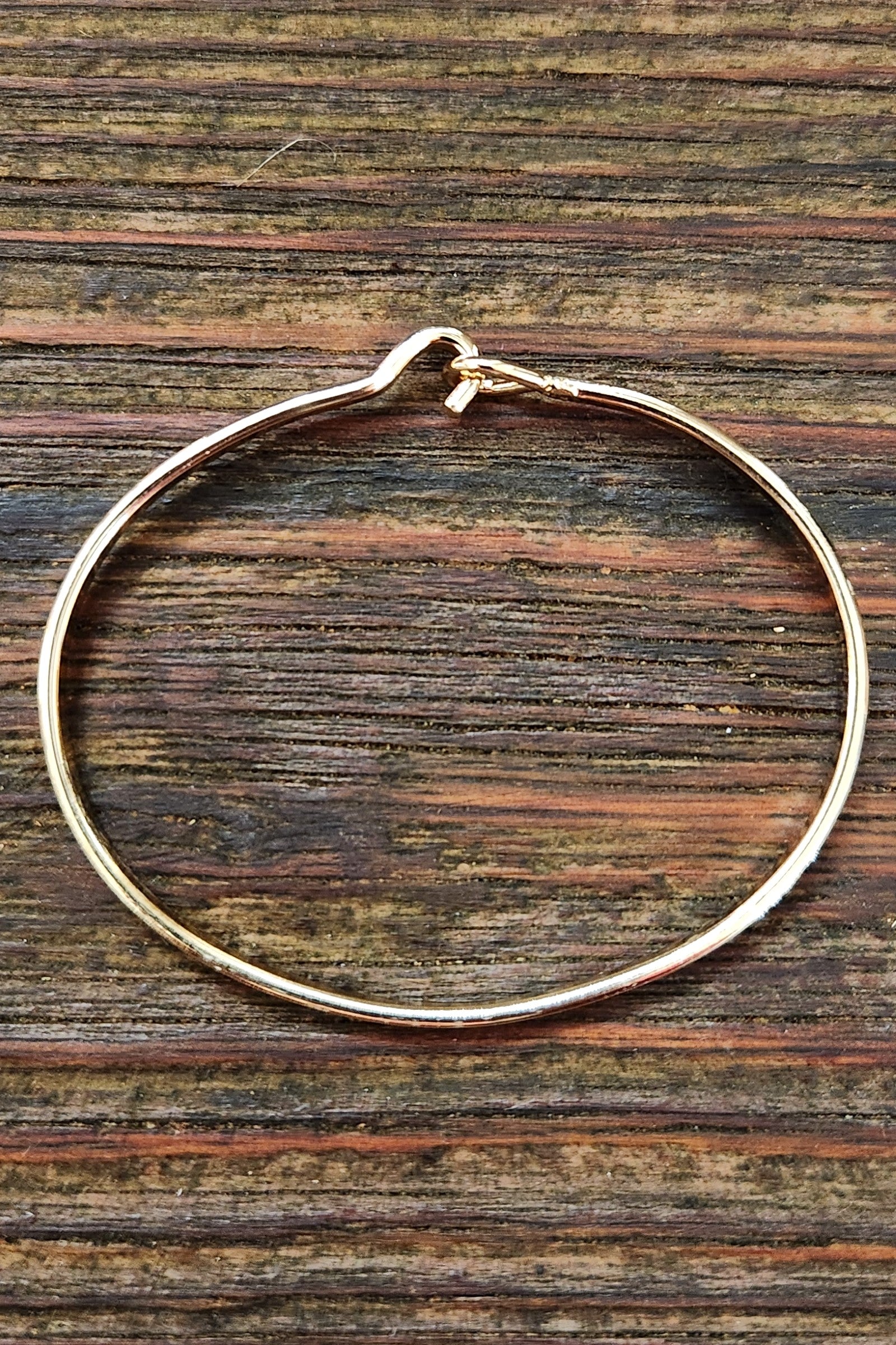 Dog Mom Gold Bangle Bracelet