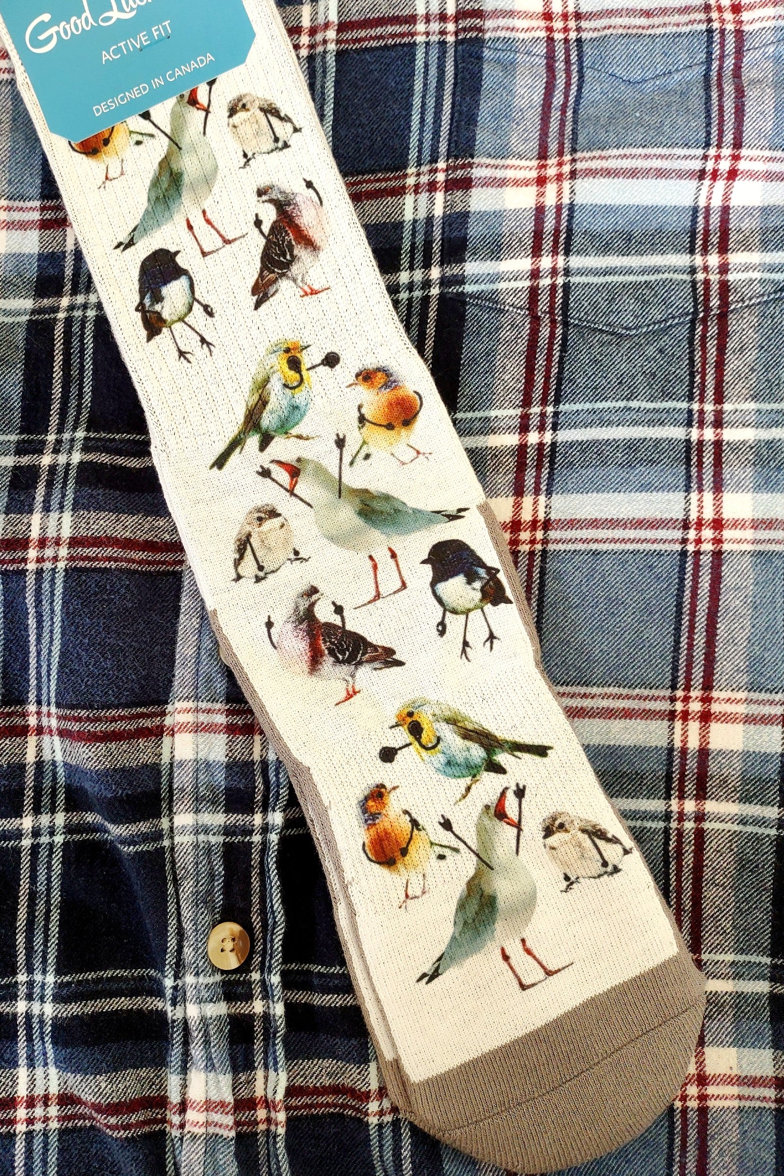 Excited Birds Men's Crew Socks