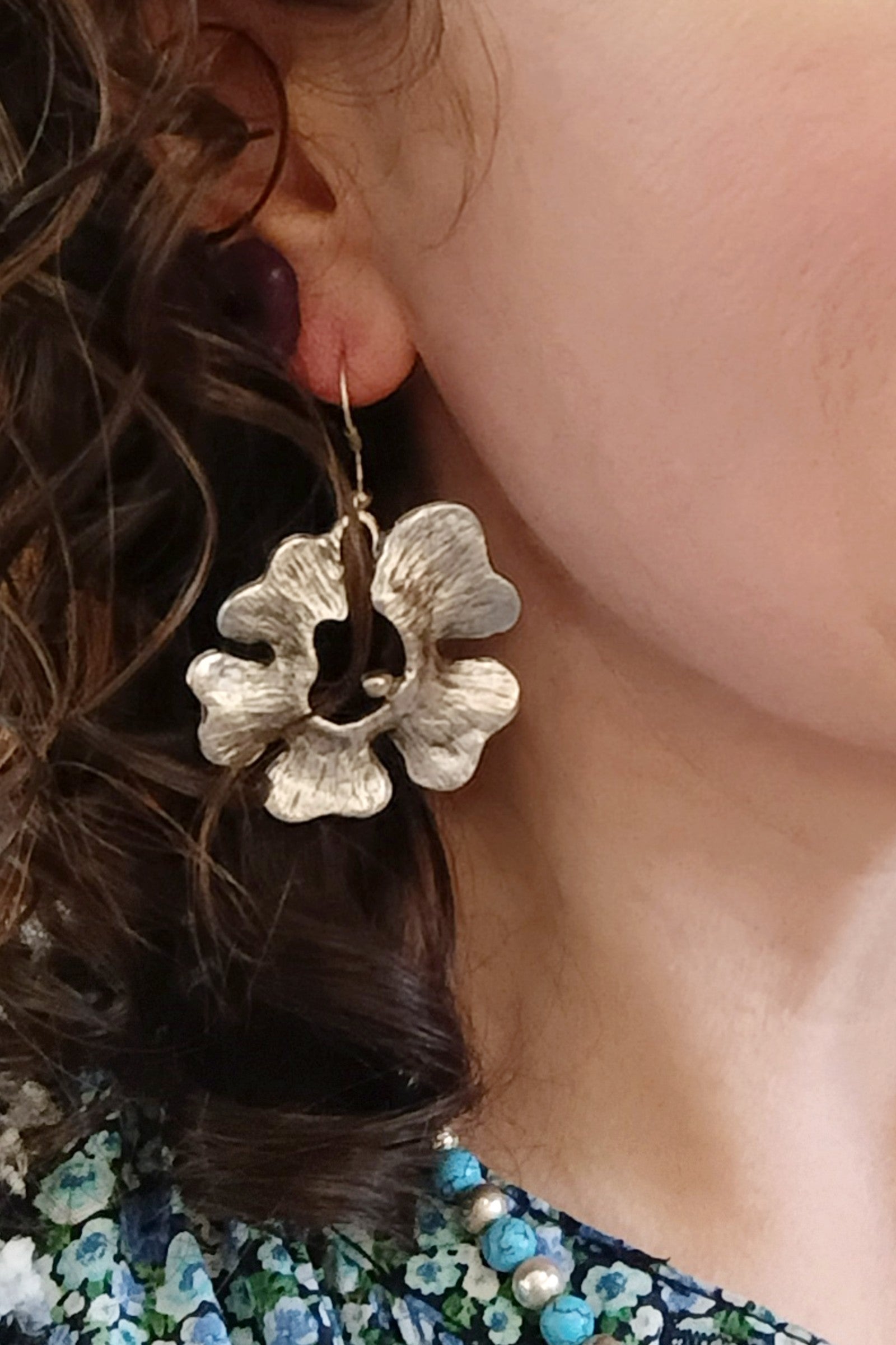 Flower Drop Earring