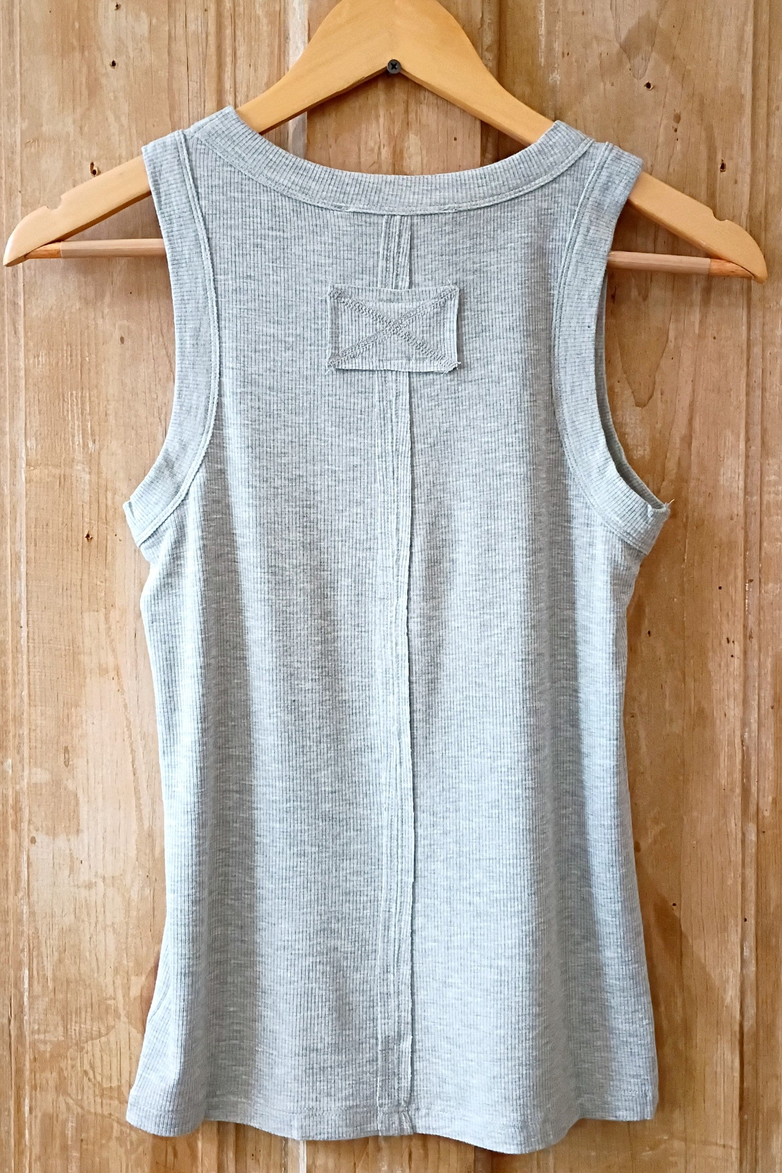 Heather Gray Ribbed Tank Top