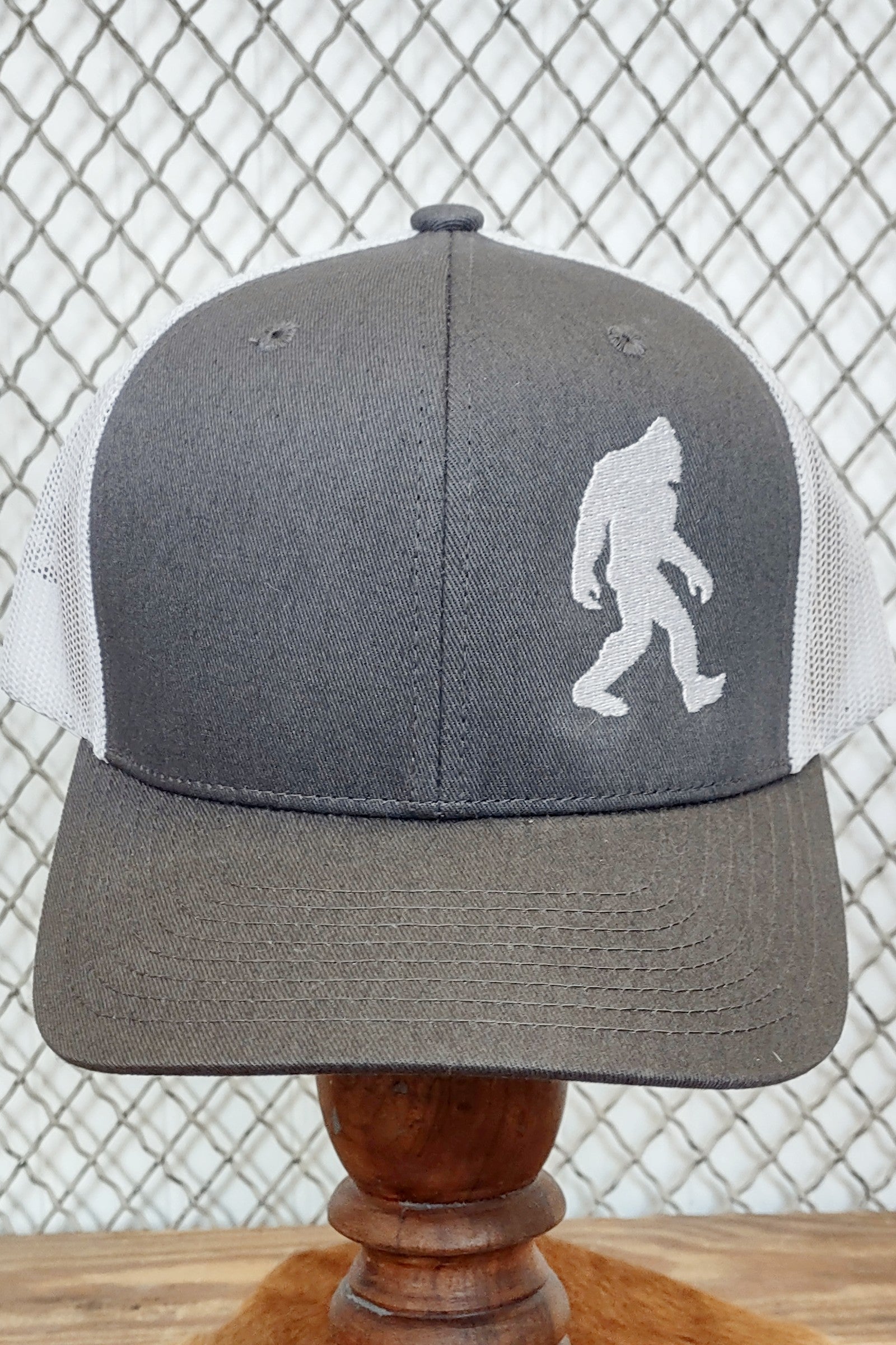 Gray & White Sasquatch Snapback Hat