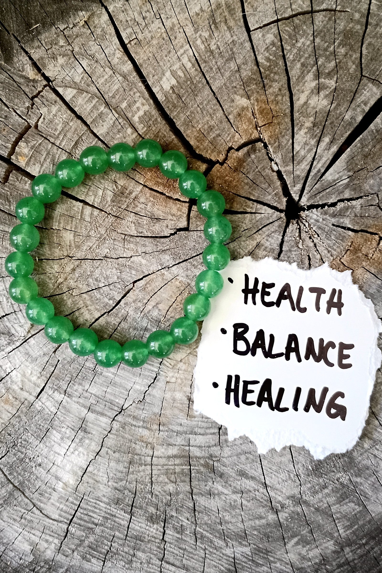 Green Aventurine Stone Stretch Bracelet