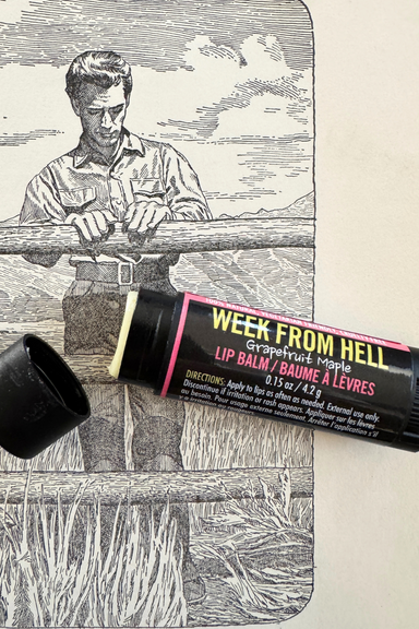 week from hell grapfruit maple lip balm