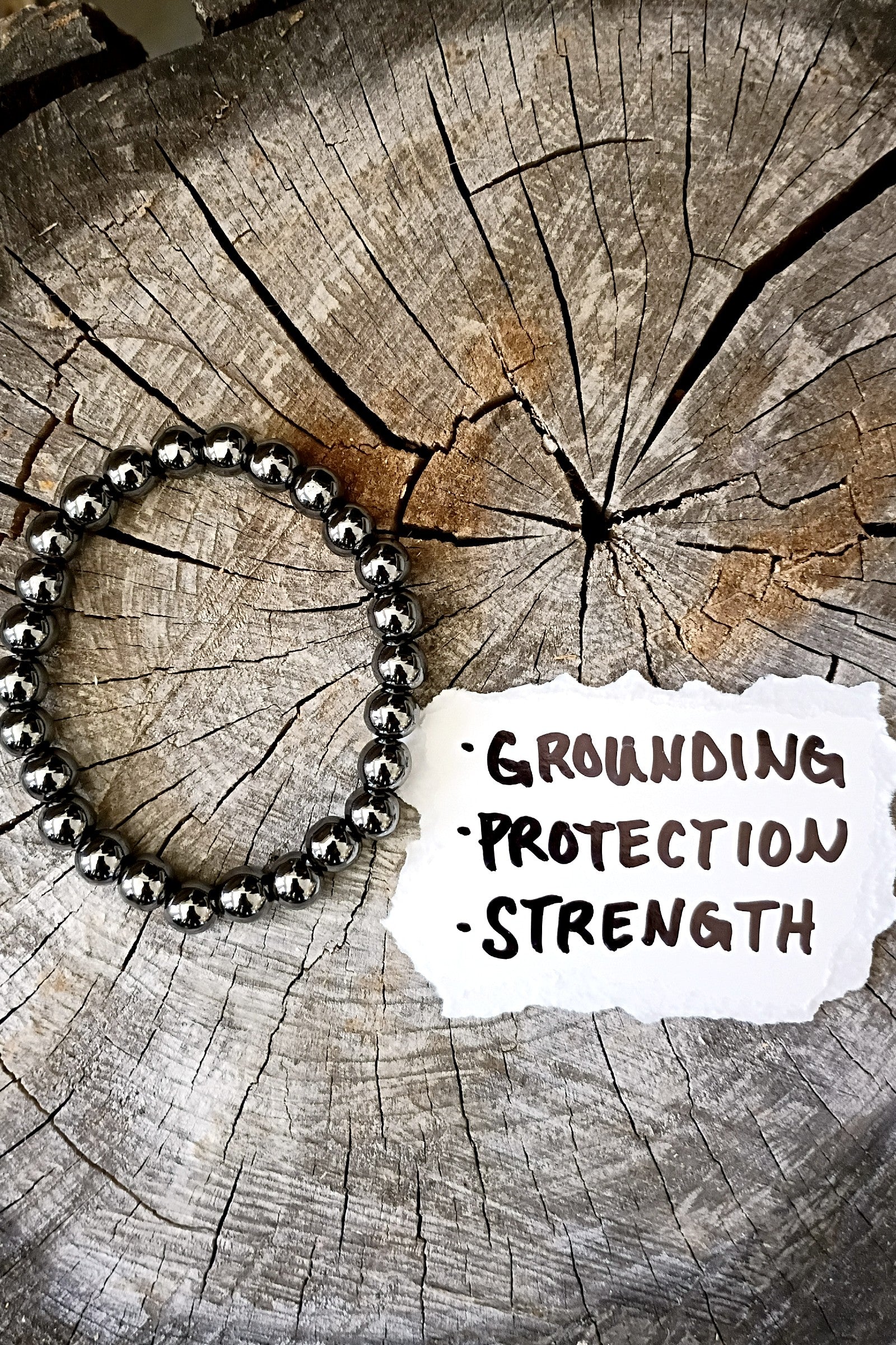 Hematite Stone Stretch Bracelet