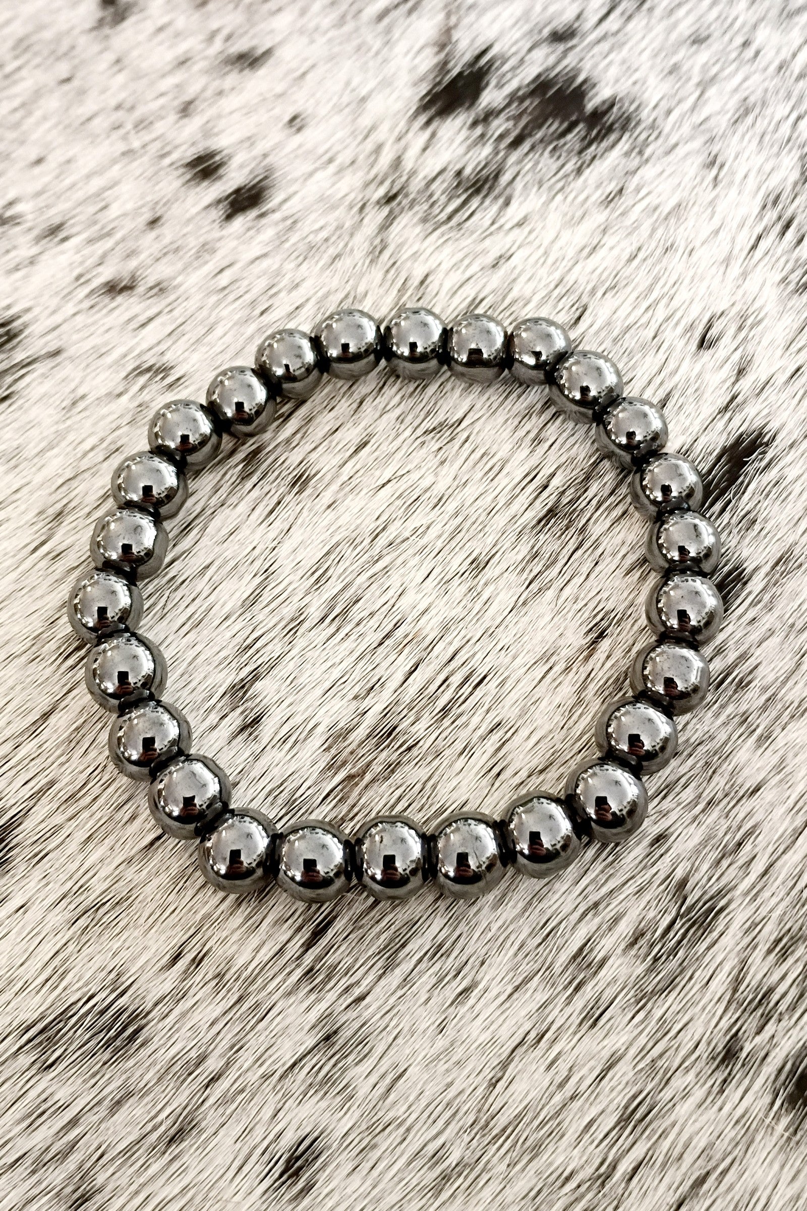 Hematite Stone Stretch Bracelet