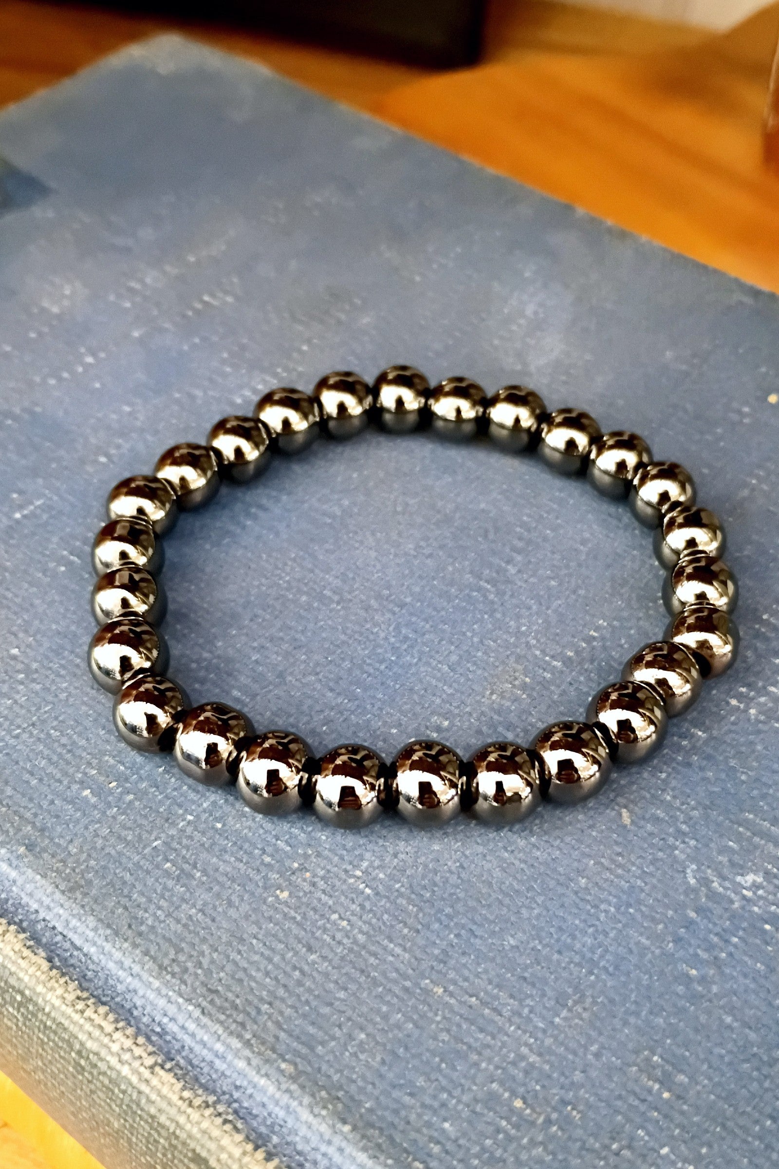 Hematite Stone Stretch Bracelet