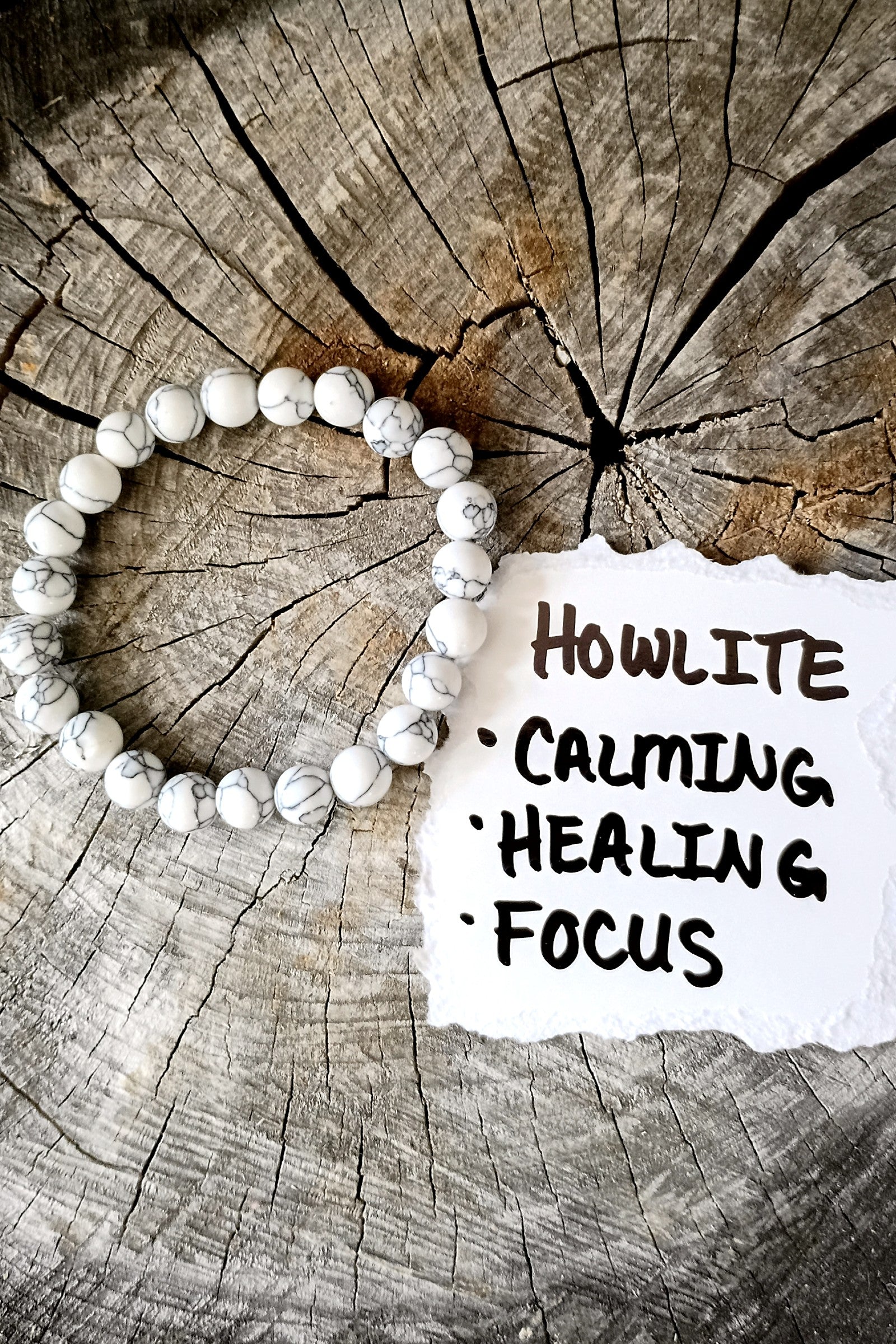 Howlite Stone Stretch Bracelet