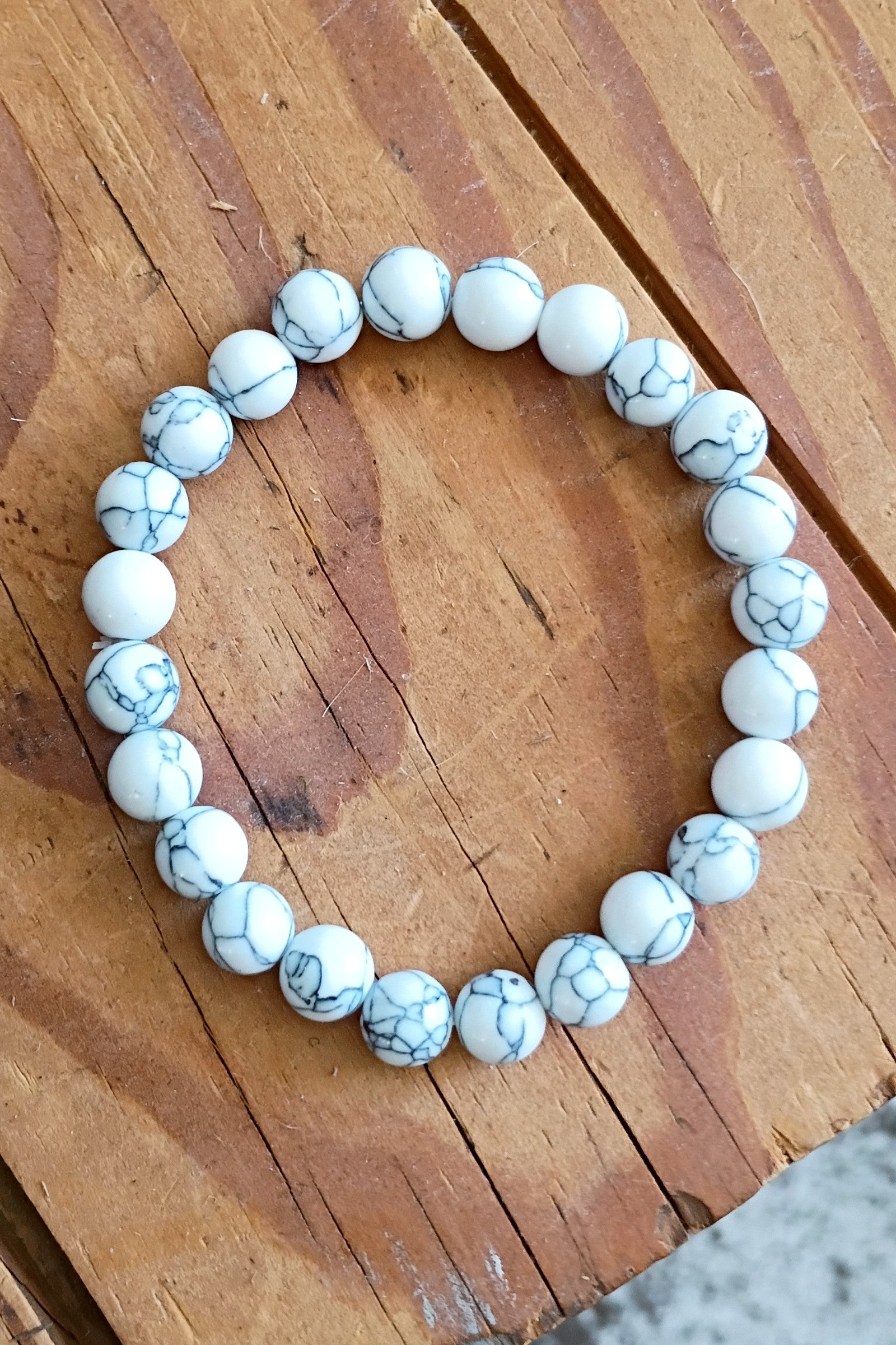 Howlite Stone Stretch Bracelet