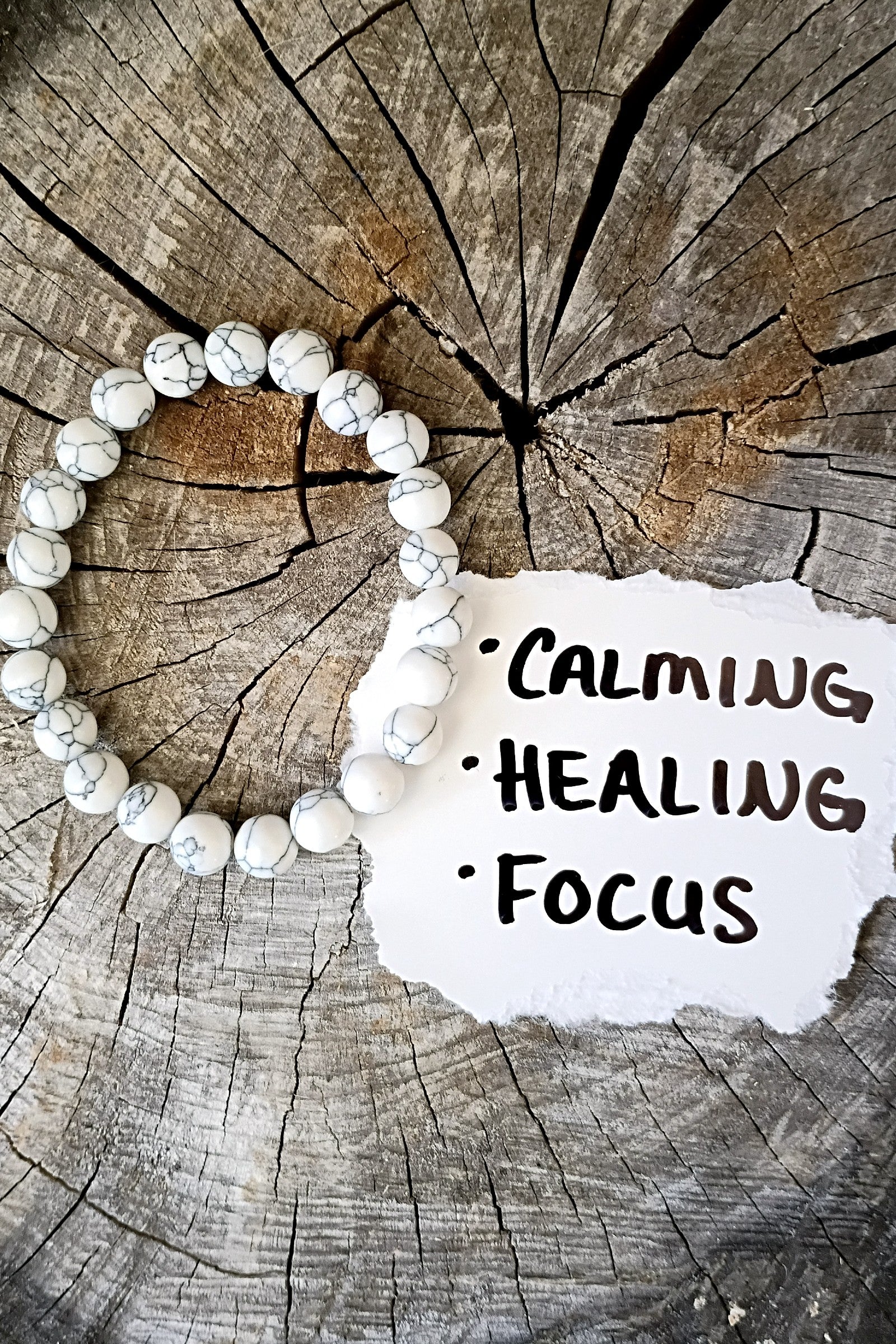 Howlite Stone Stretch Bracelet