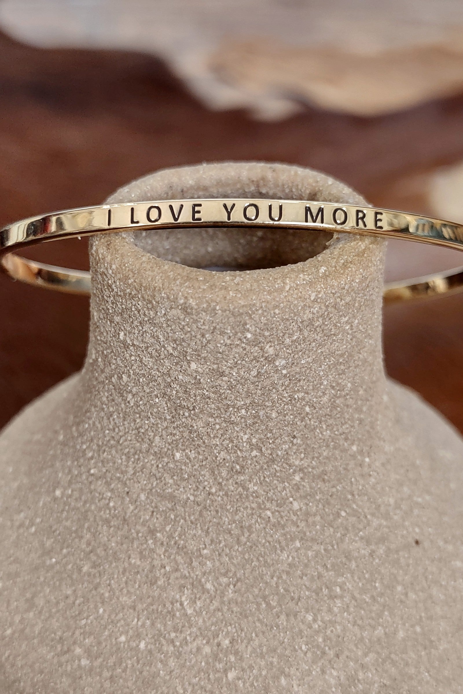 I Love You More Gold Bangle Bracelet