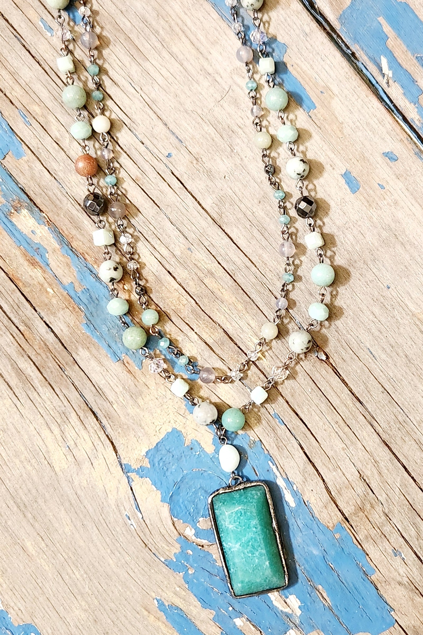 Lexi Amazonite Layered Necklace