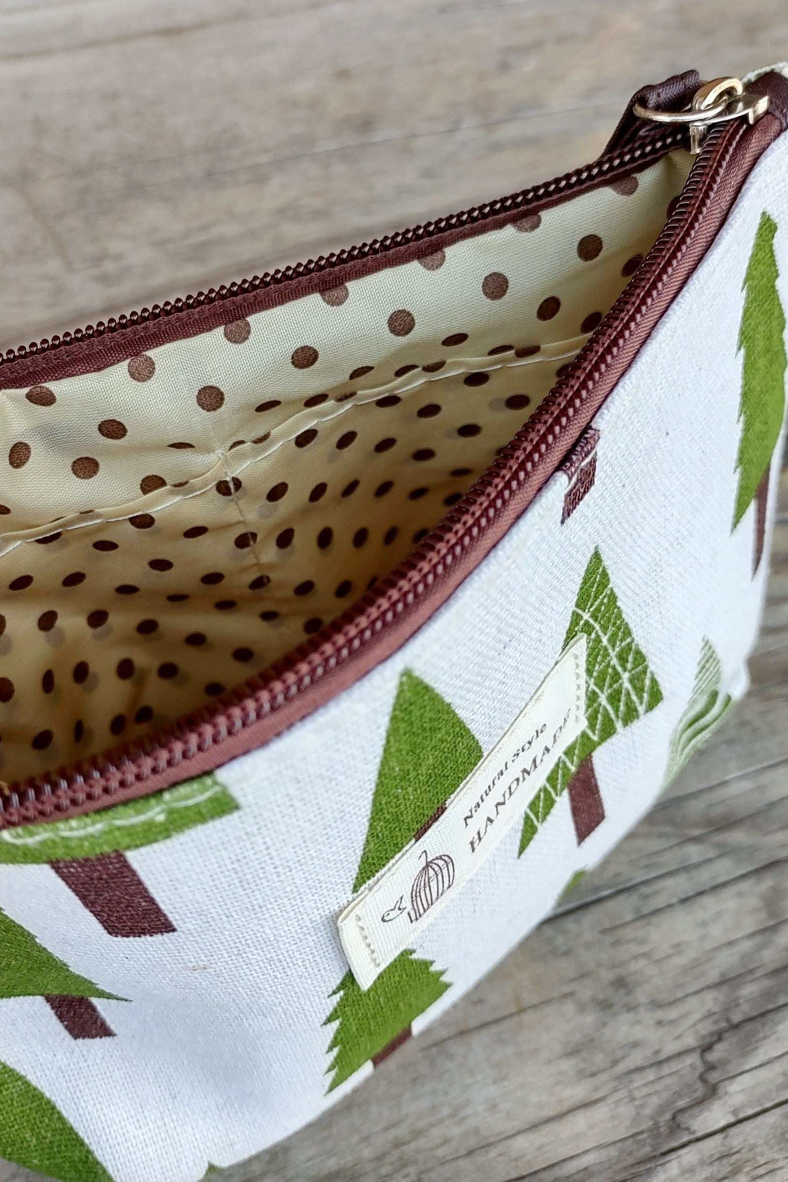 Pine Tree Zipper Pouch