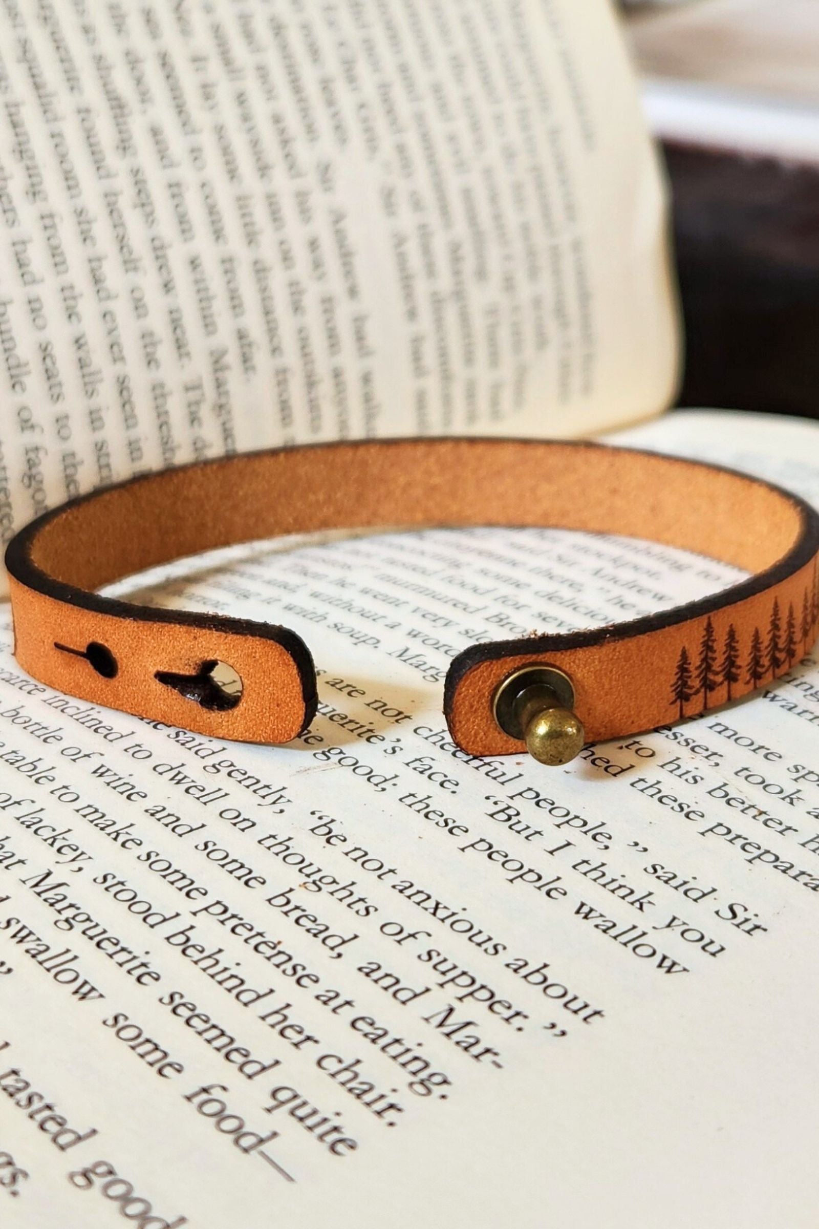 Tree Forest Leather Bracelet