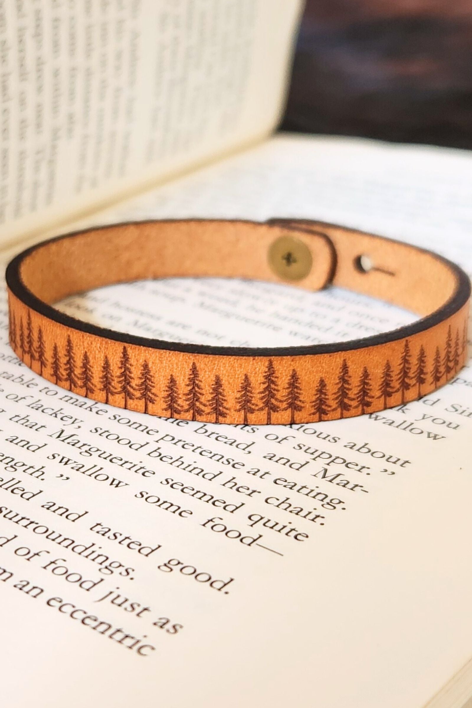 Tree Forest Leather Bracelet