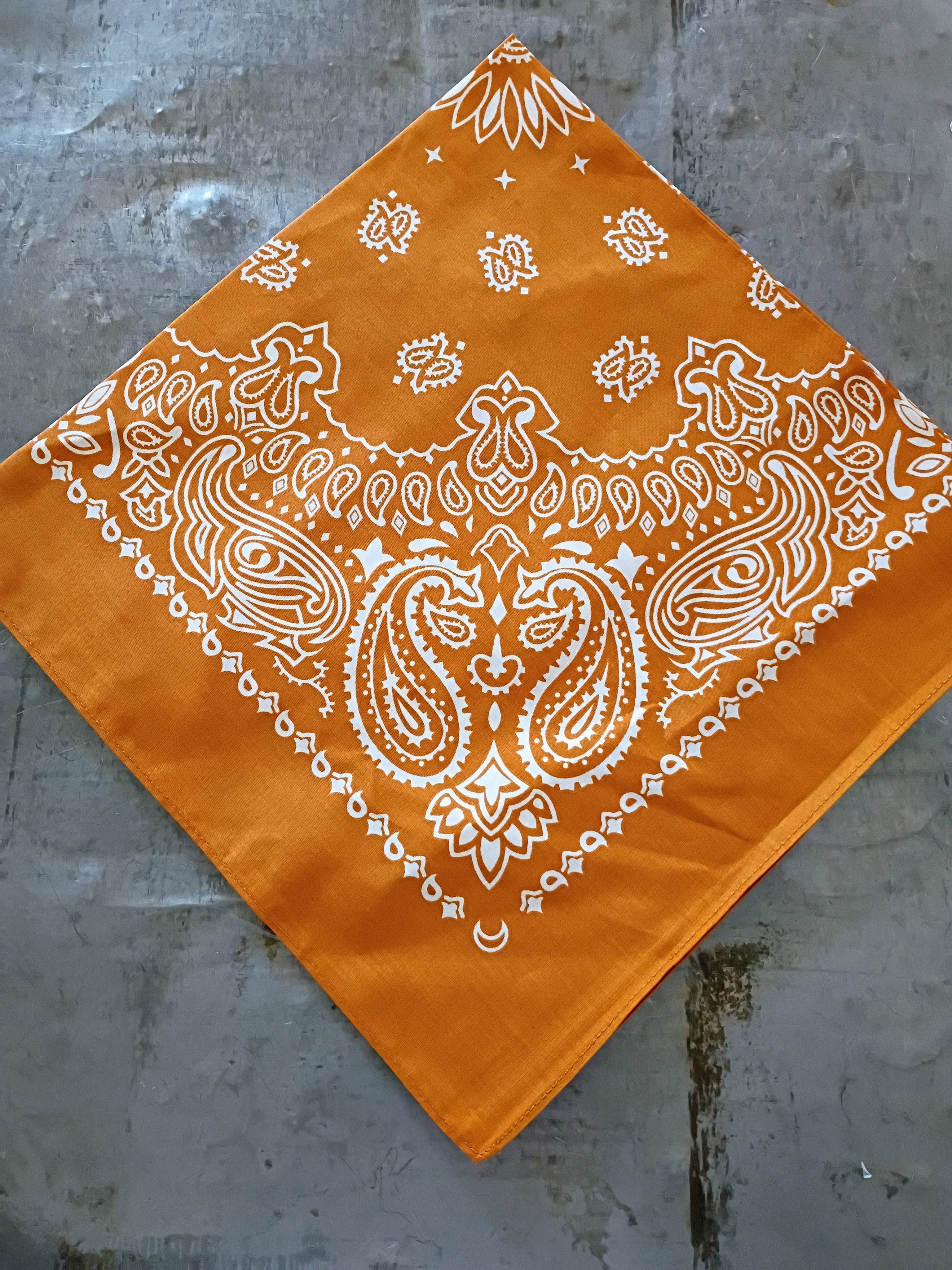 Honey Ginger Paisley Bandana