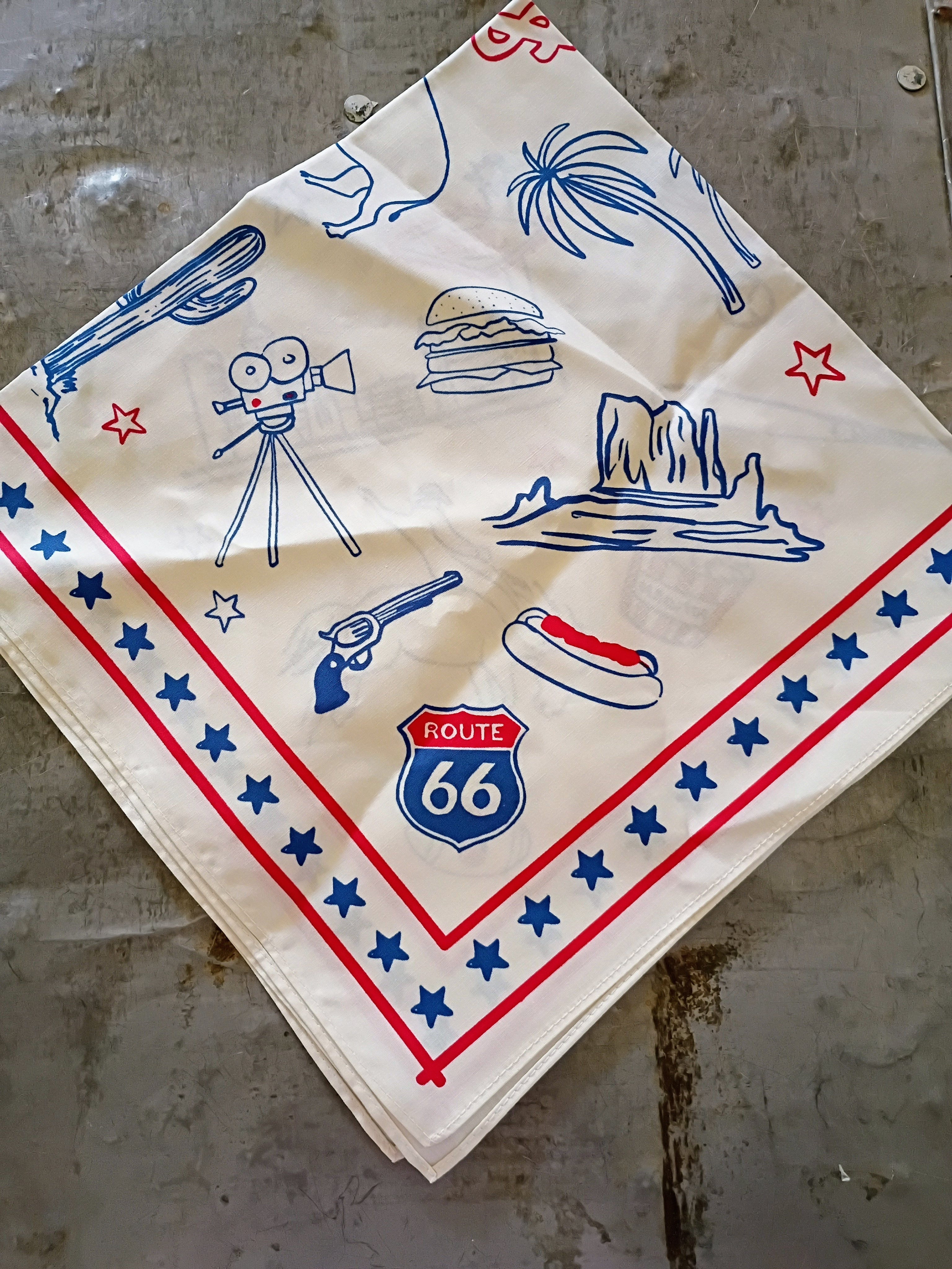 Americana Style Print Bandana