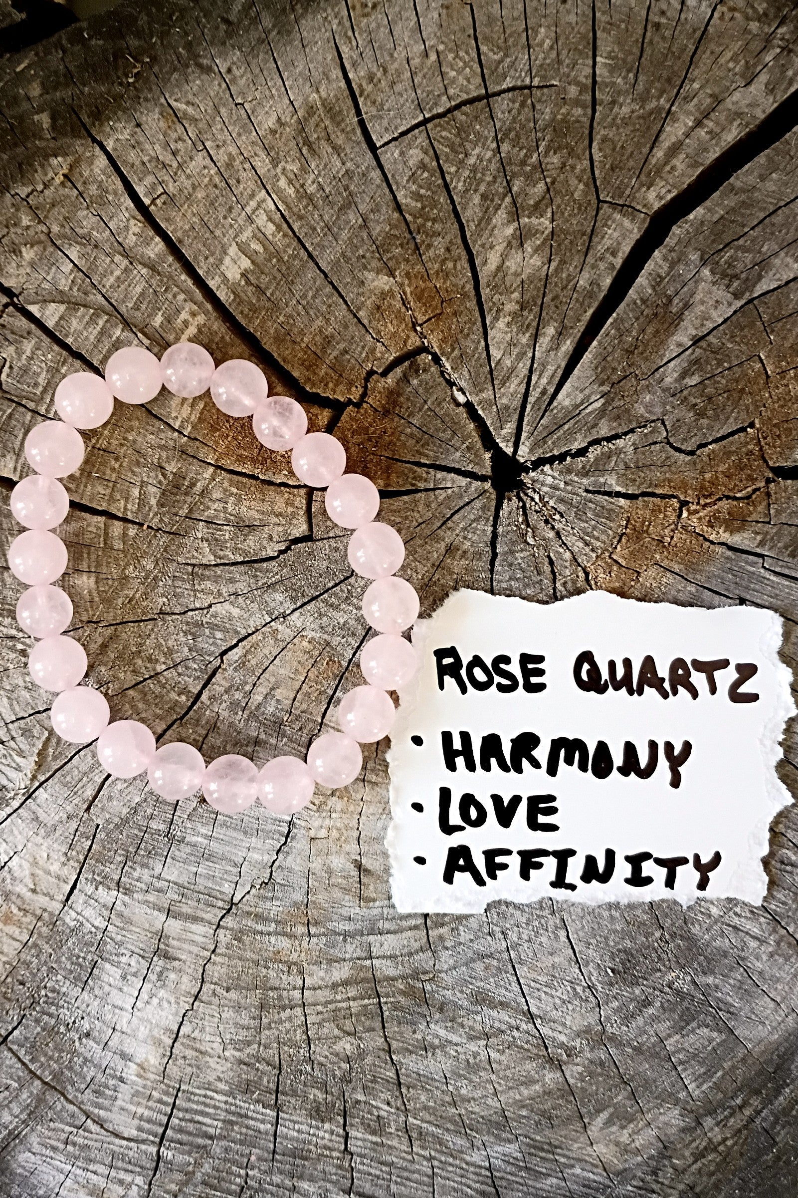 Rose Quartz Stone Stretch Bracelet