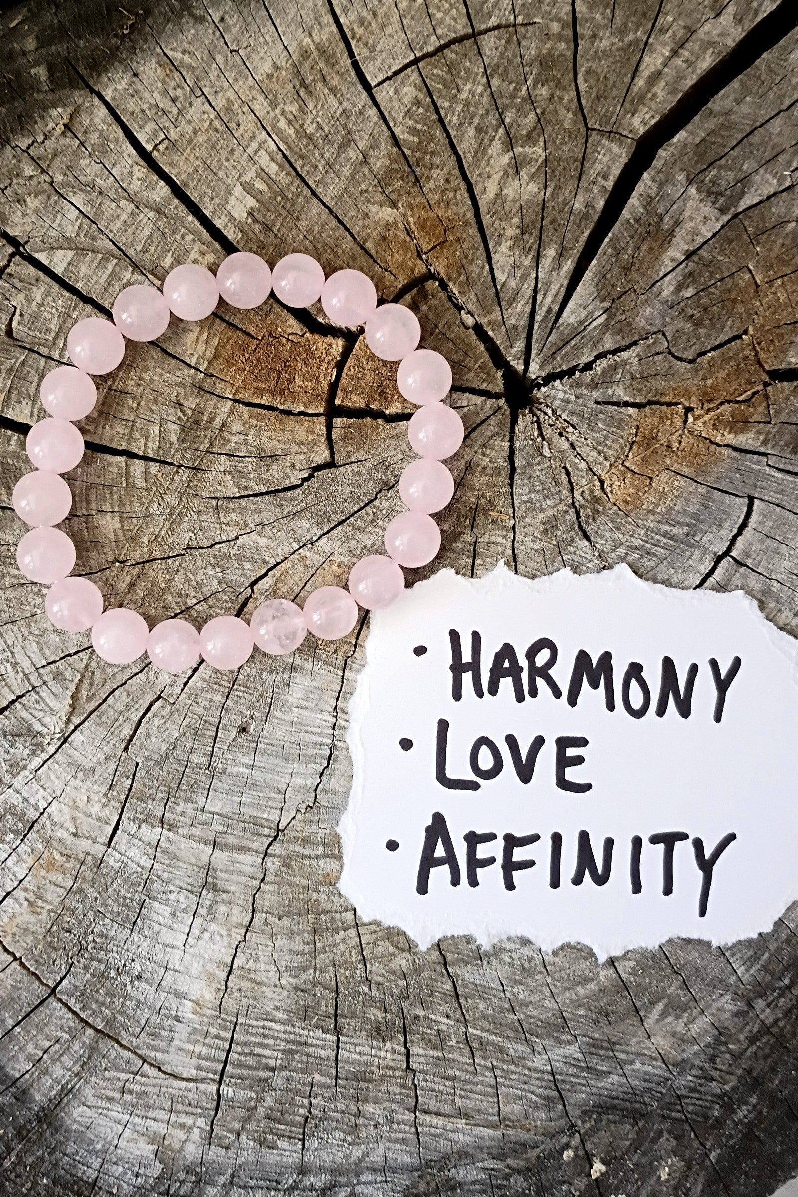 Rose Quartz Stone Stretch Bracelet