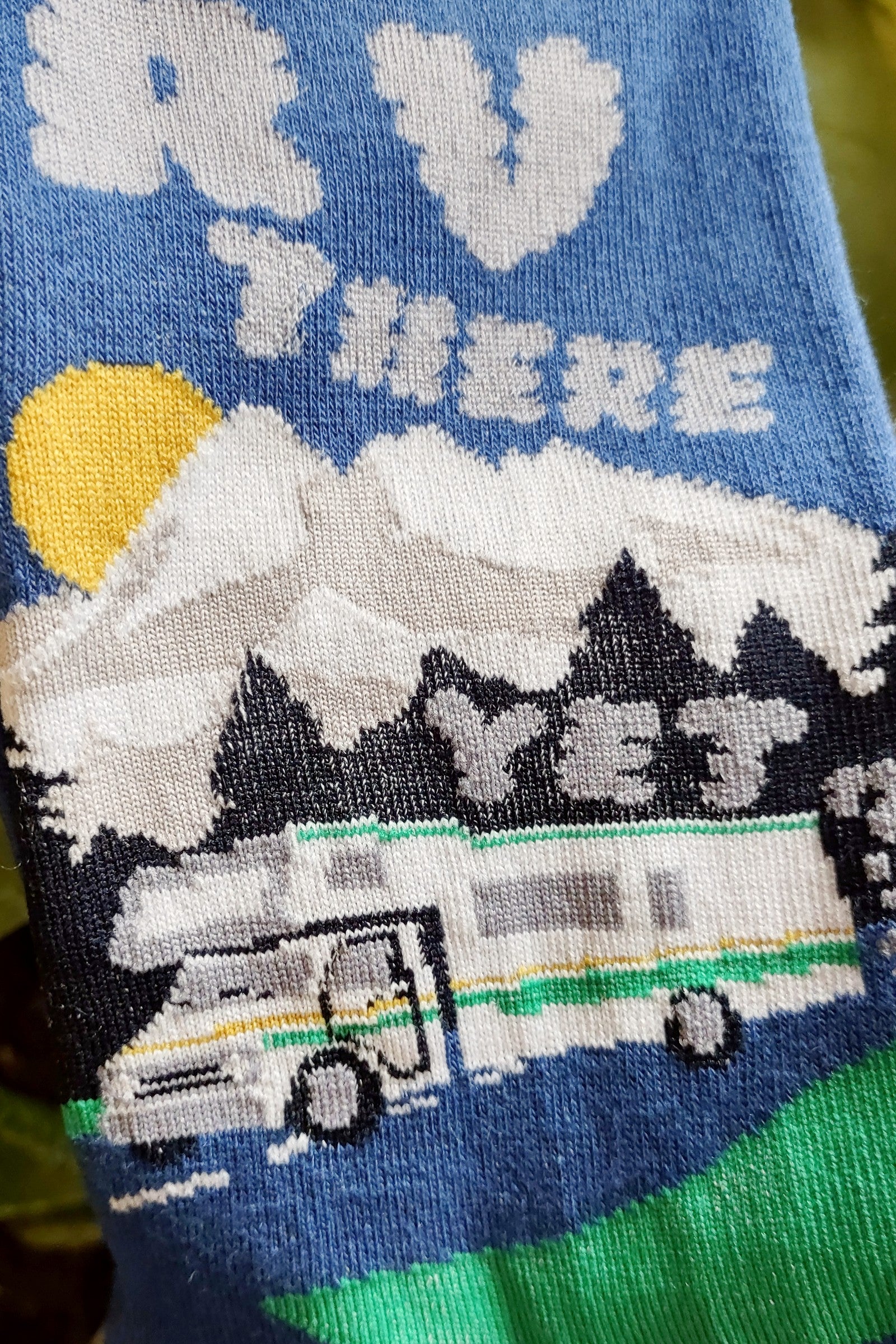 RV There Yet Men's Crew Socks