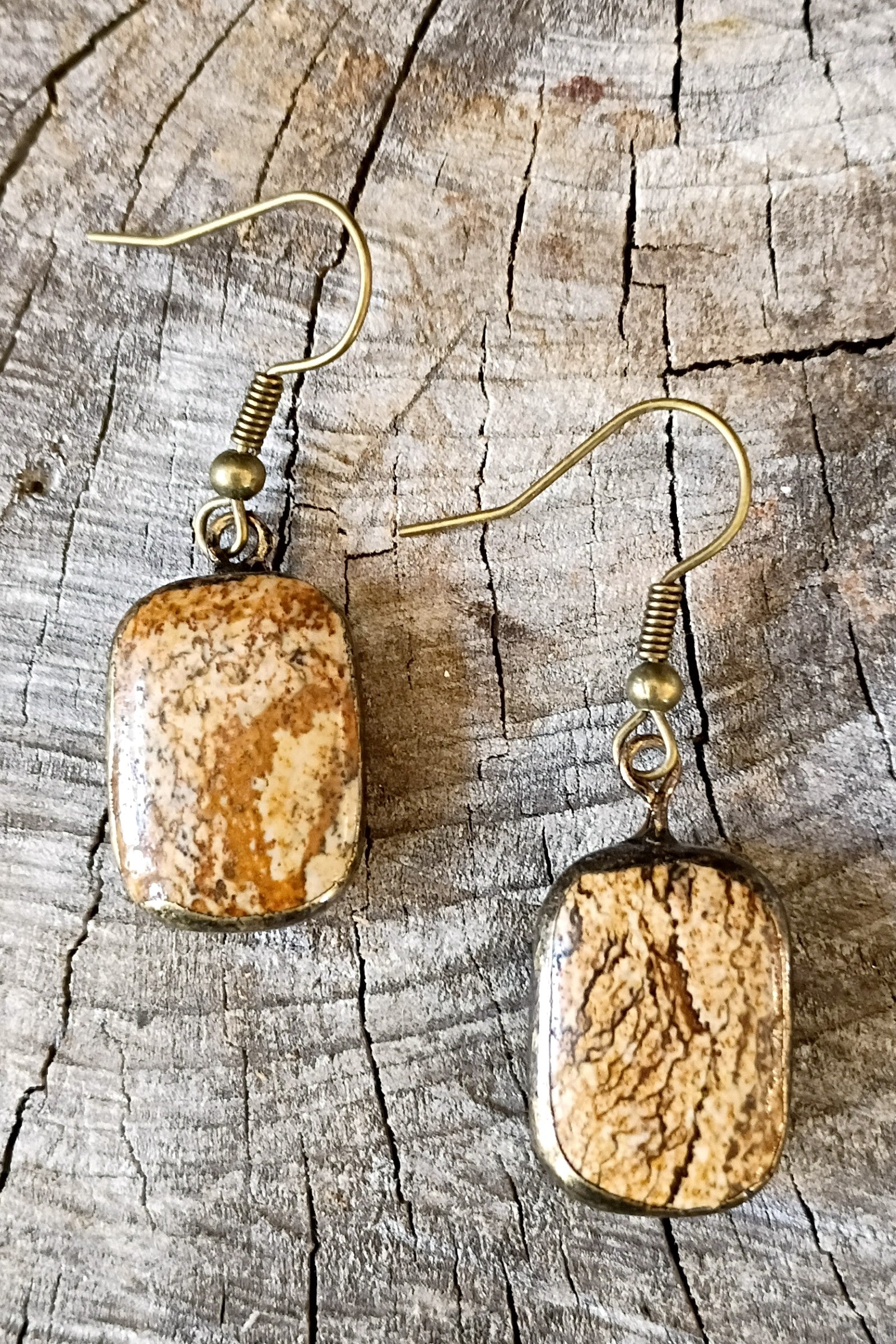 Sicily Jasper Stone Earrings