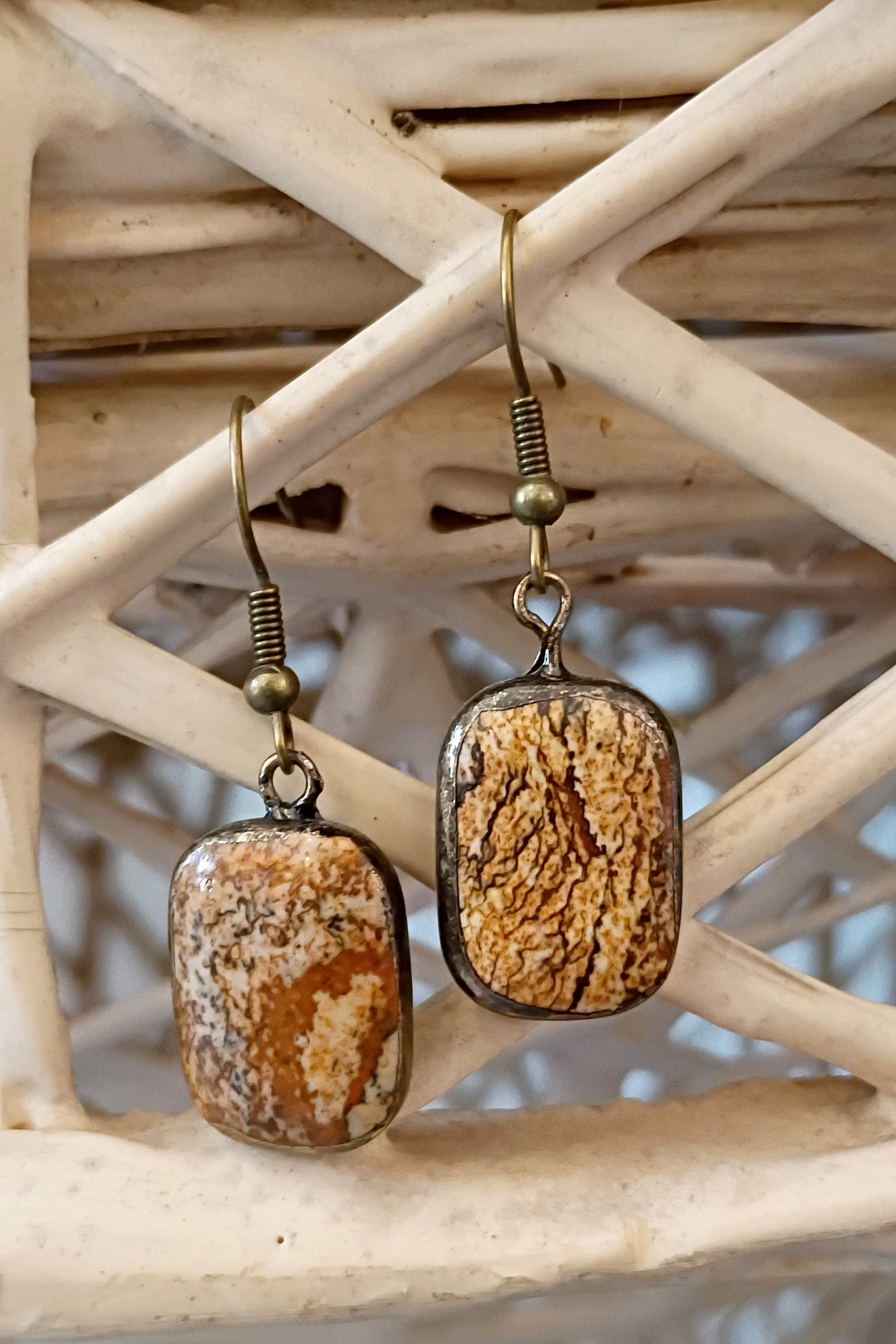 Sicily Jasper Stone Earrings