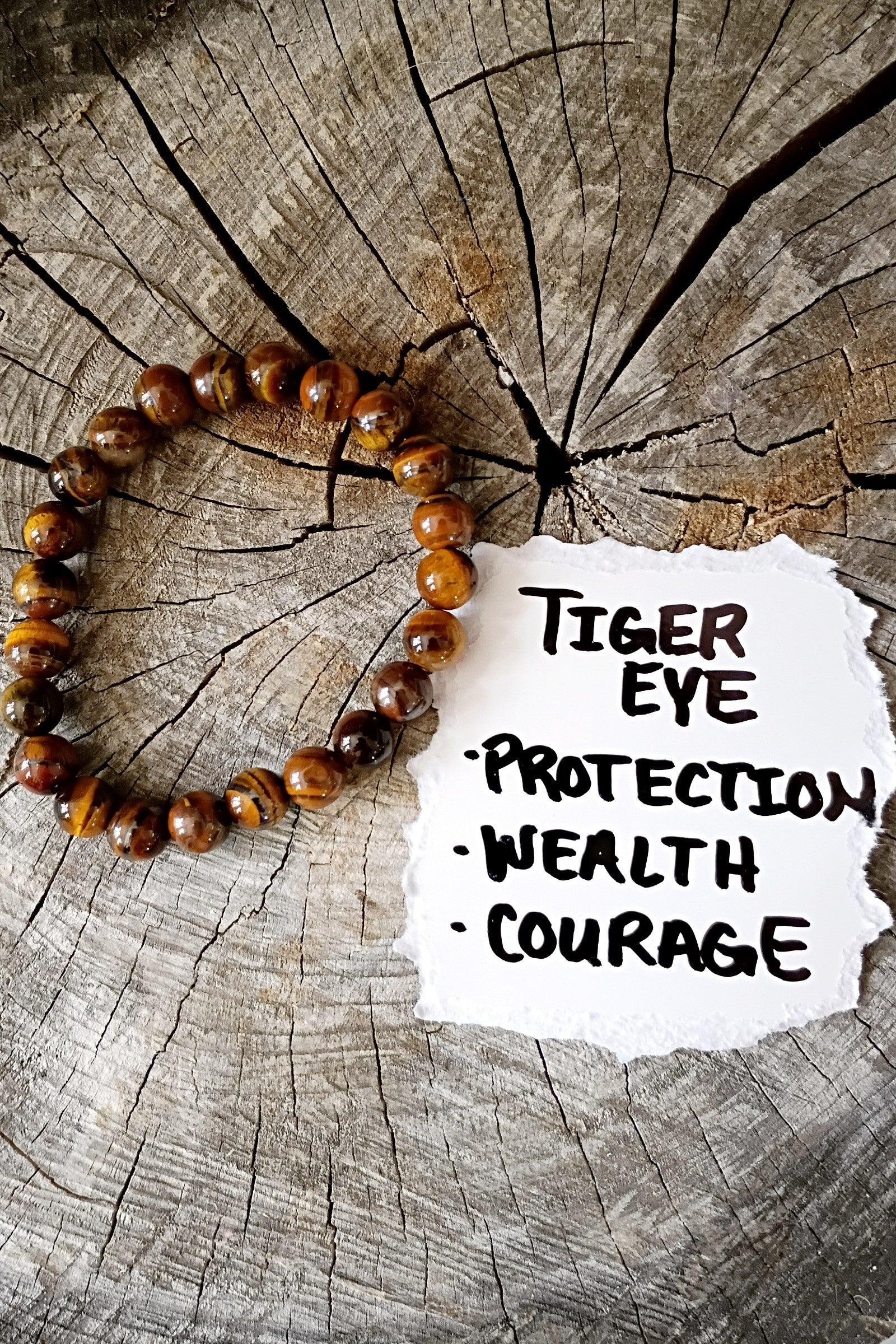 Tiger Eye Stone Stretch Bracelet