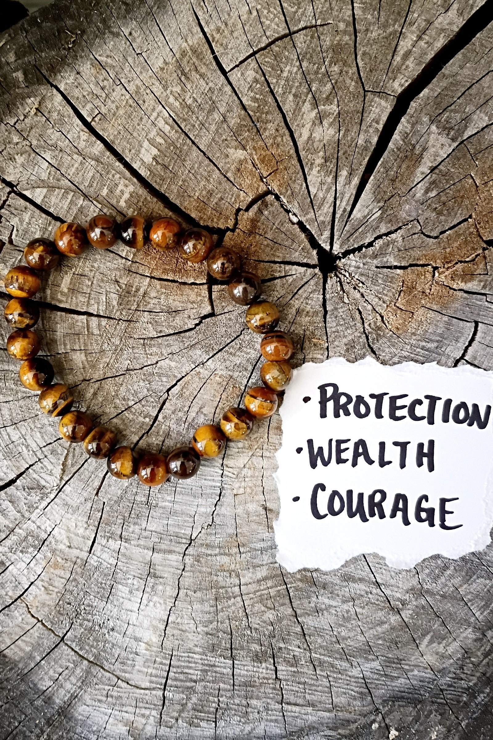 Tiger Eye Stone Stretch Bracelet