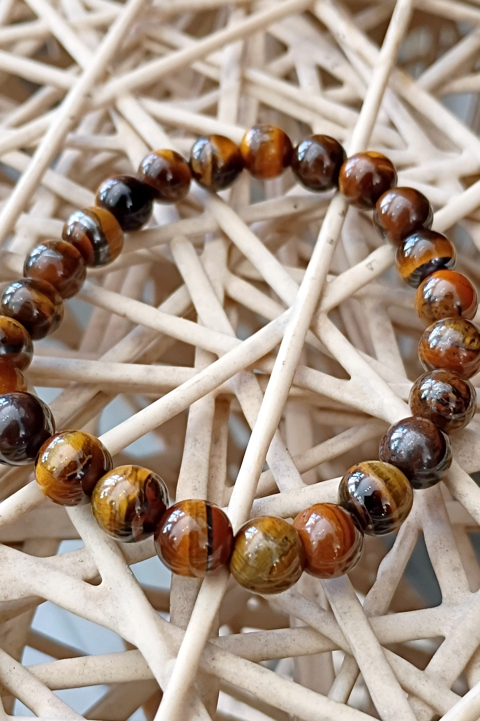 Tiger Eye Stone Stretch Bracelet