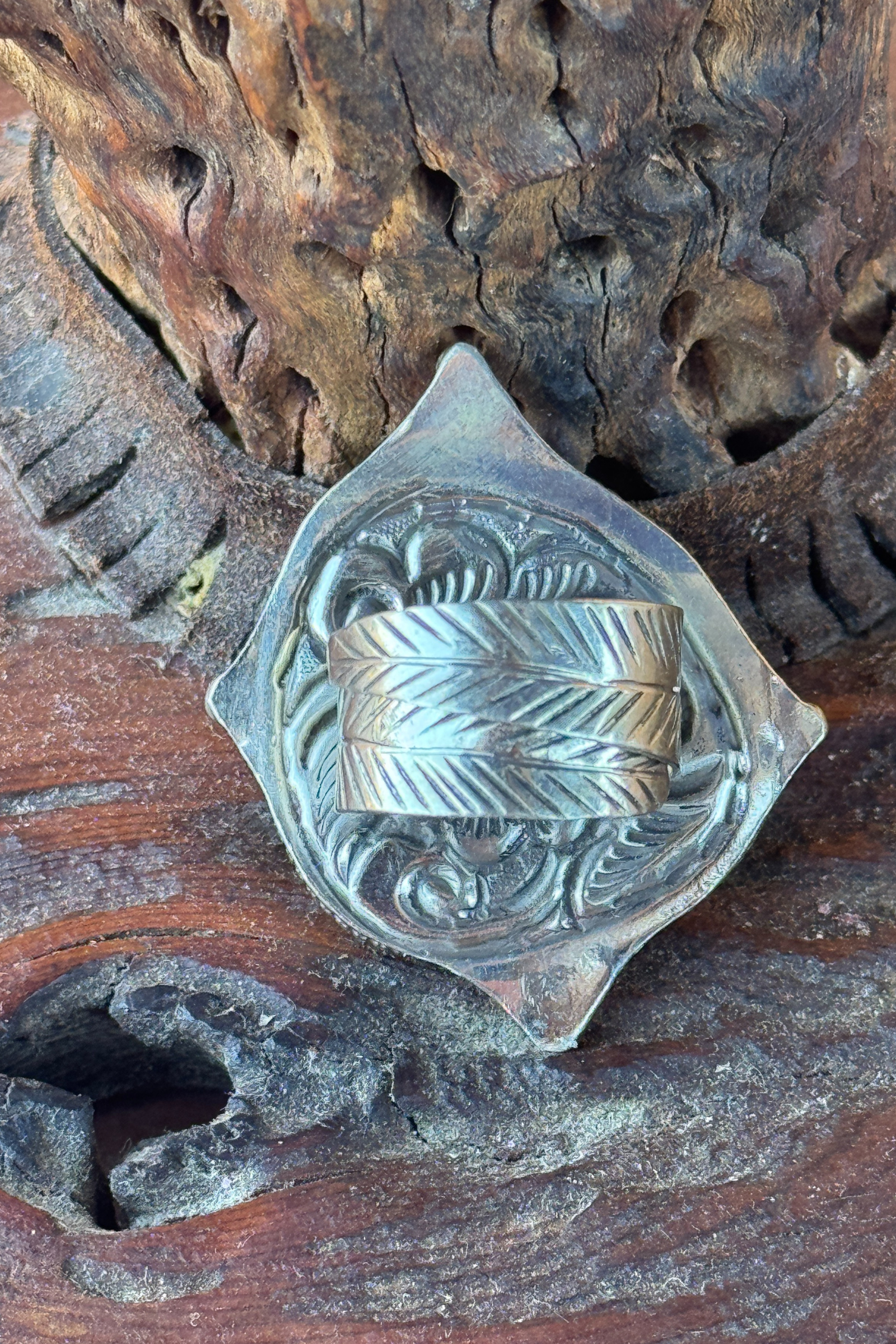 Adjustable Tibetan Silver Turquoise Ring | One-of-a-Kind (012)