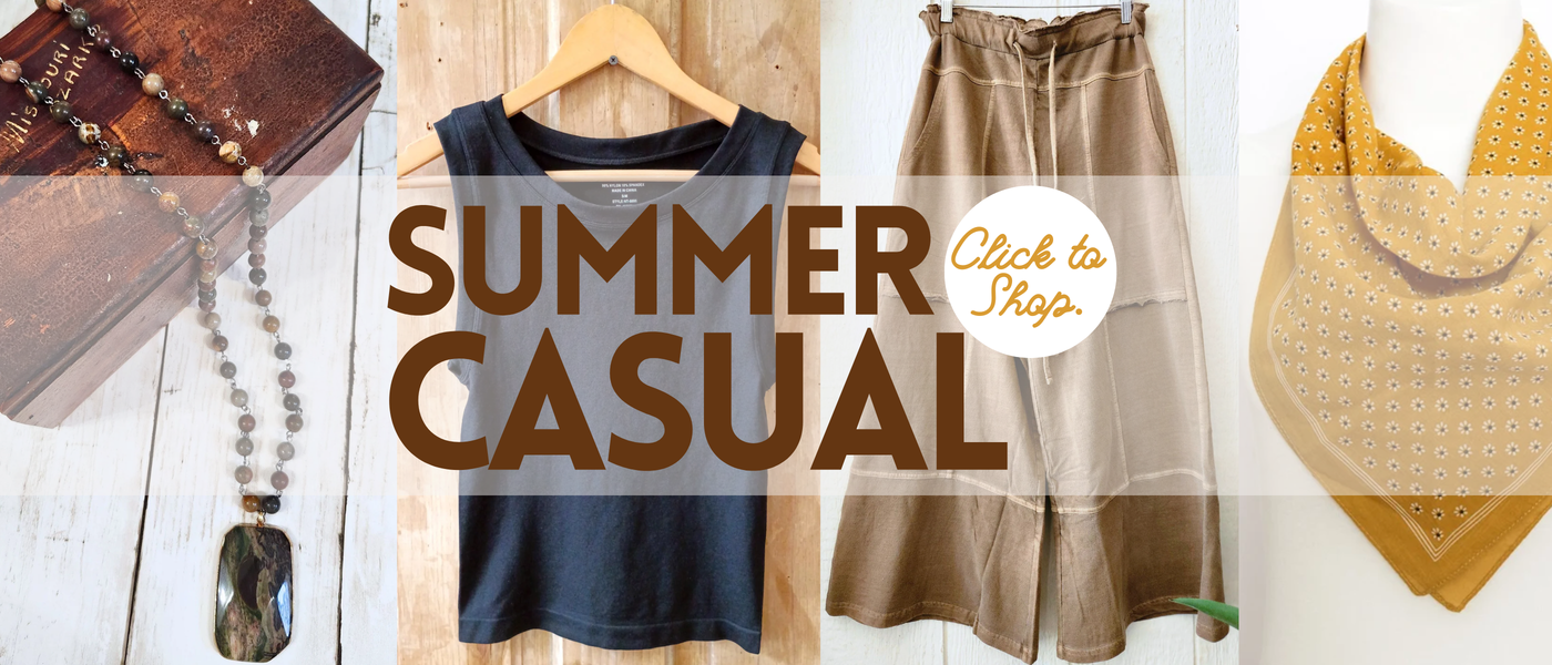 summer casual jewelry and outfit idea