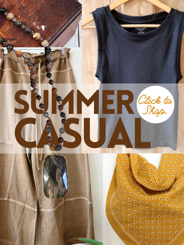 summer casual jewelry and outfit idea