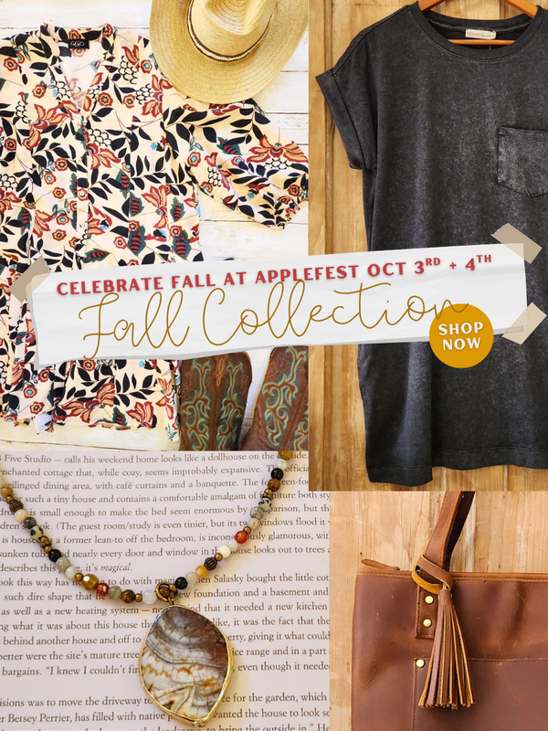 Falll collection of clothes jewelry and a purse