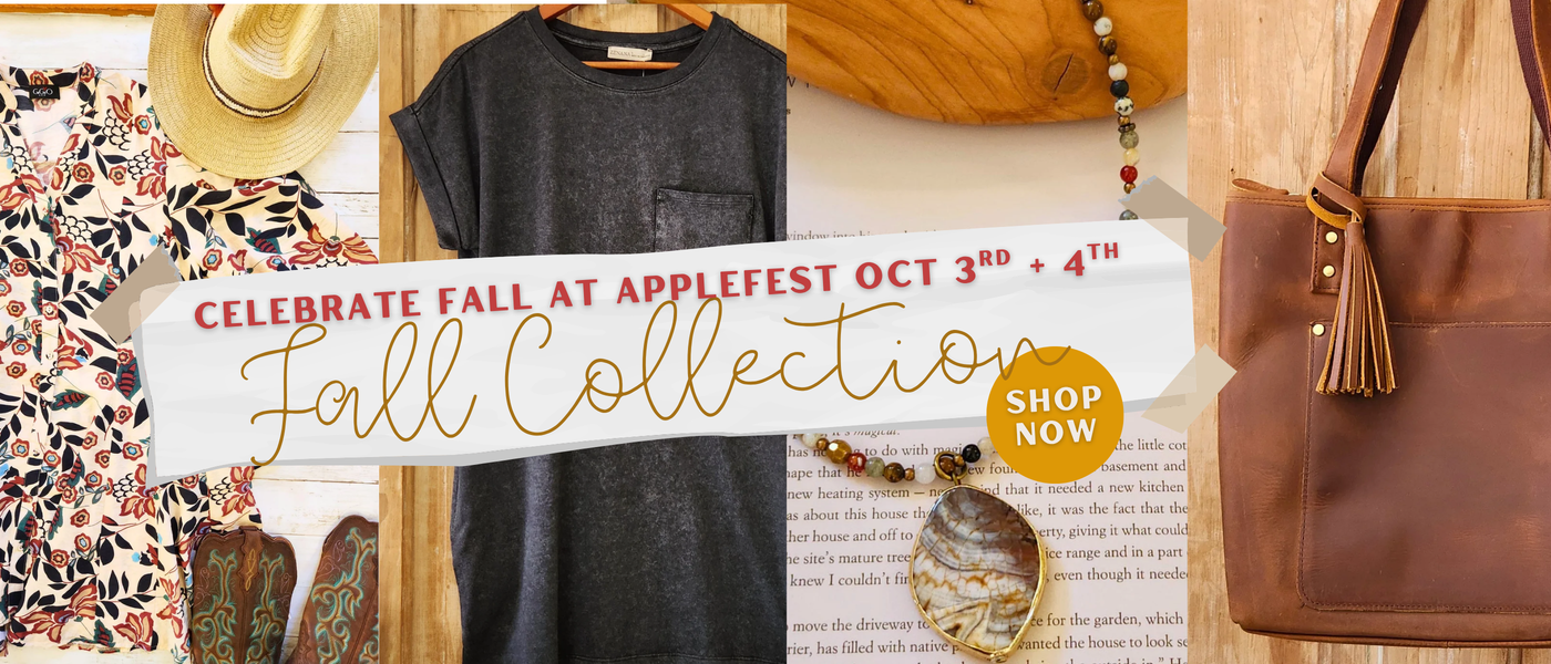 Falll collection of clothes jewelry and a purse