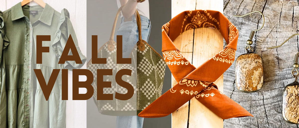 fall vibes dress bandanna earrings