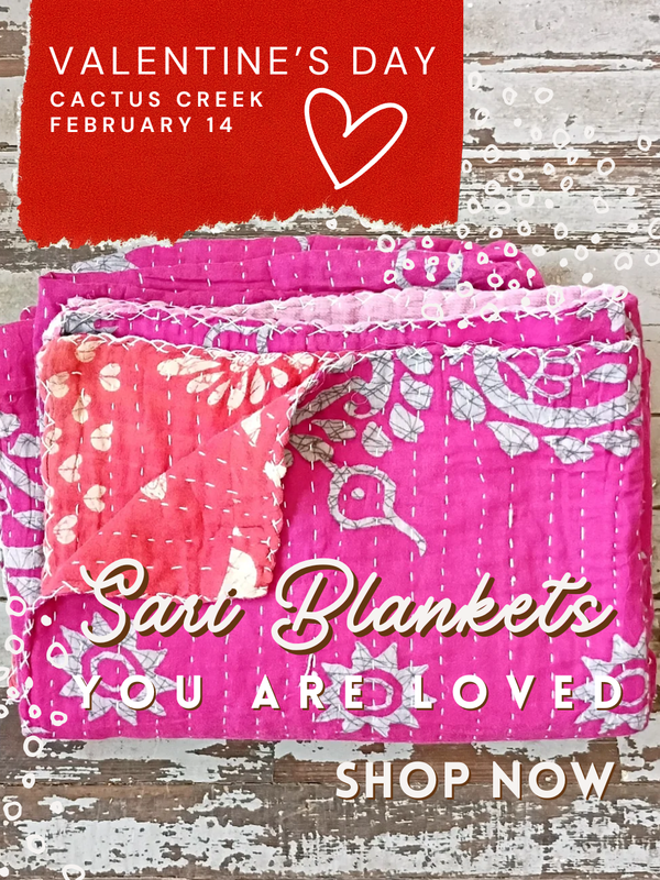 sari blanket gift for valentine's day