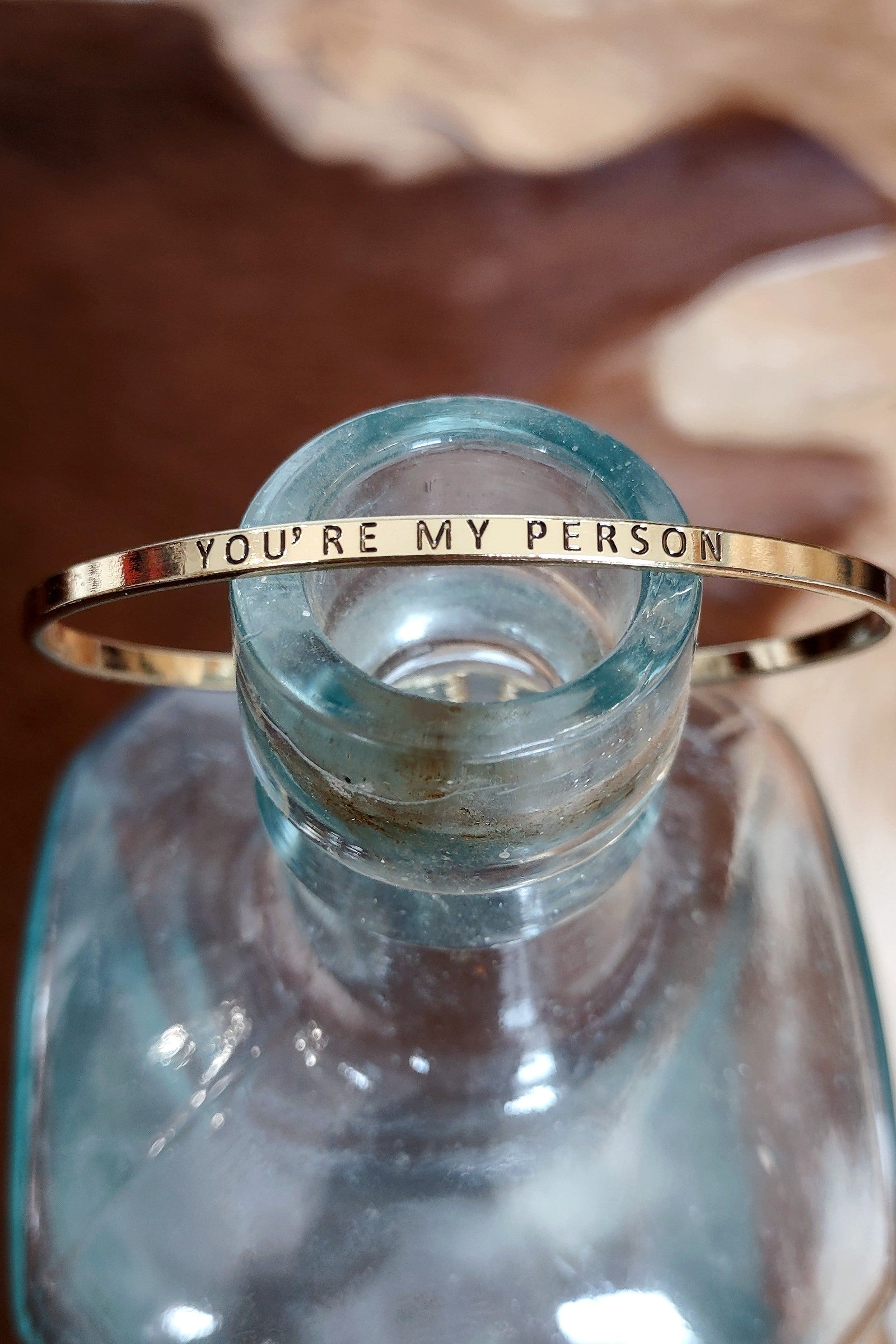 You're My Person Gold Bangle Bracelet