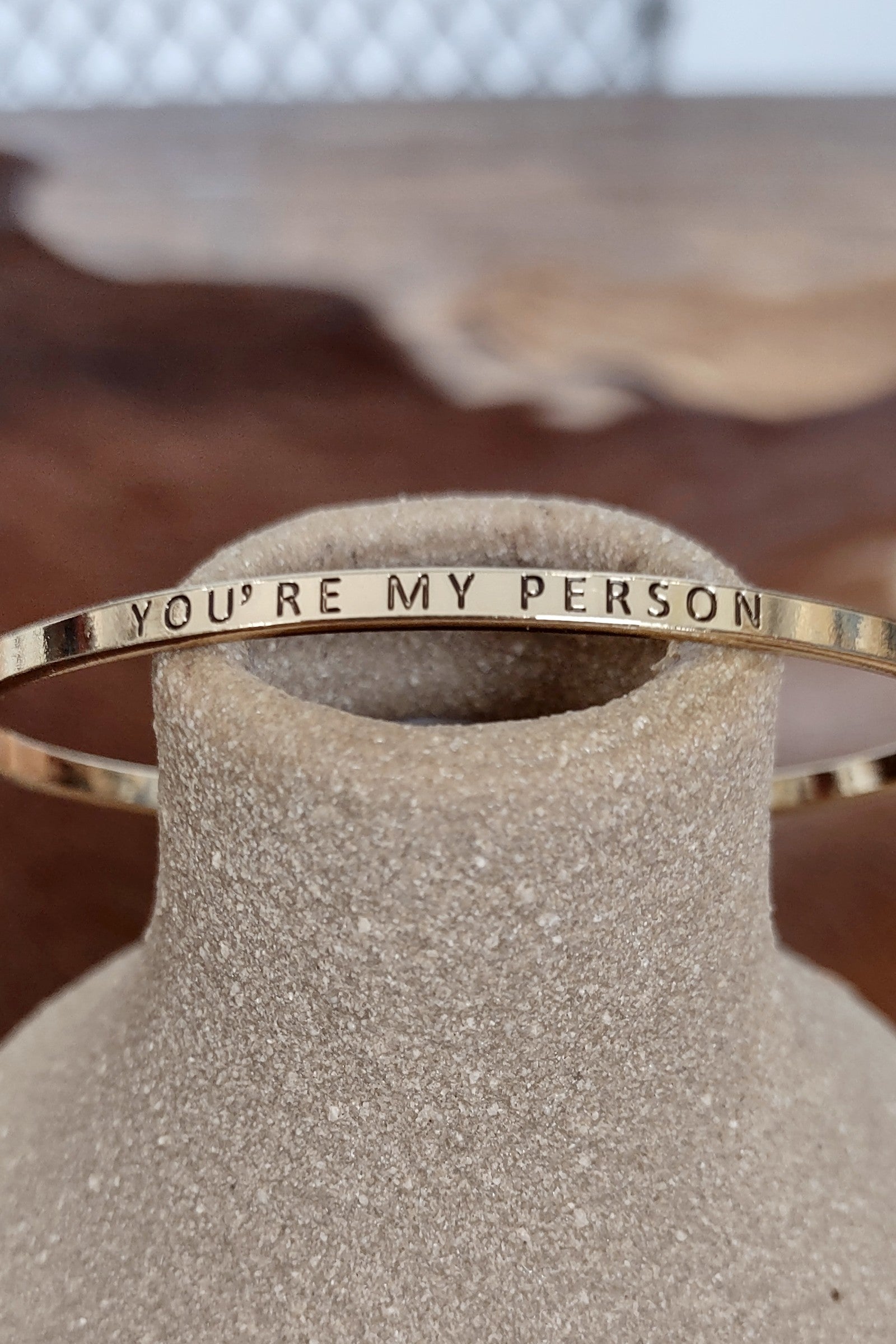 You're My Person Gold Bangle Bracelet