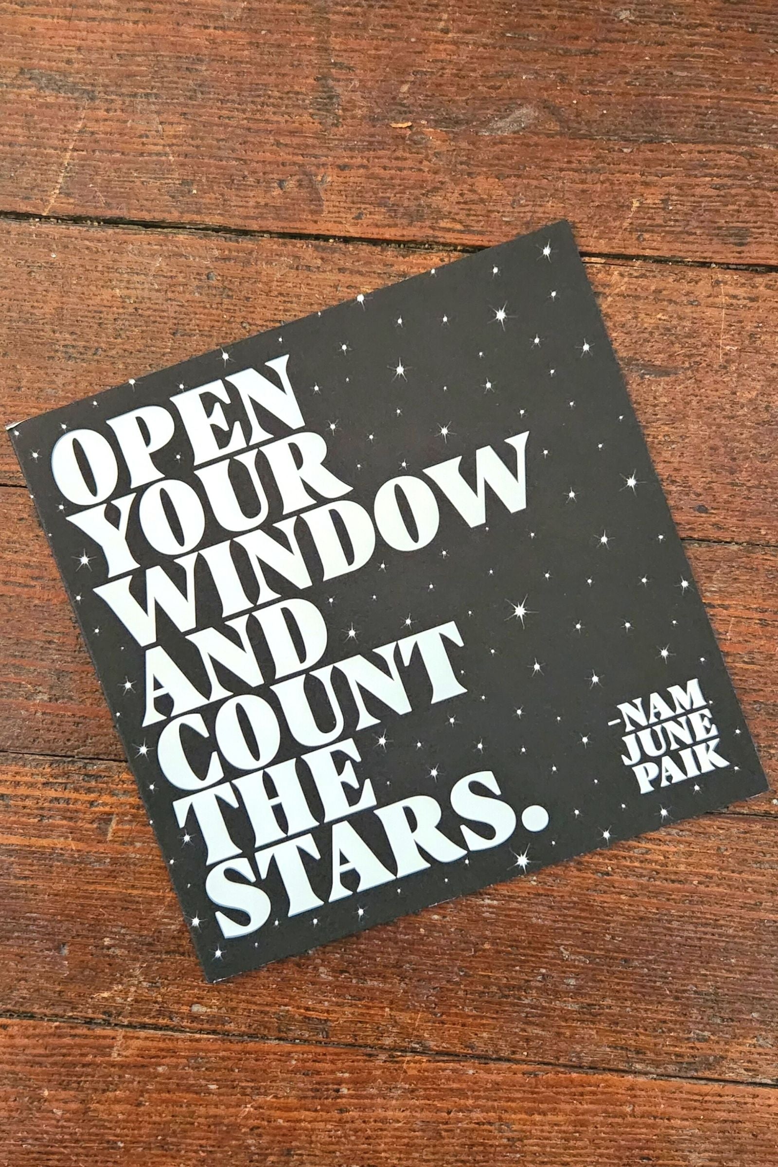 Open Your Window Inspirational Card