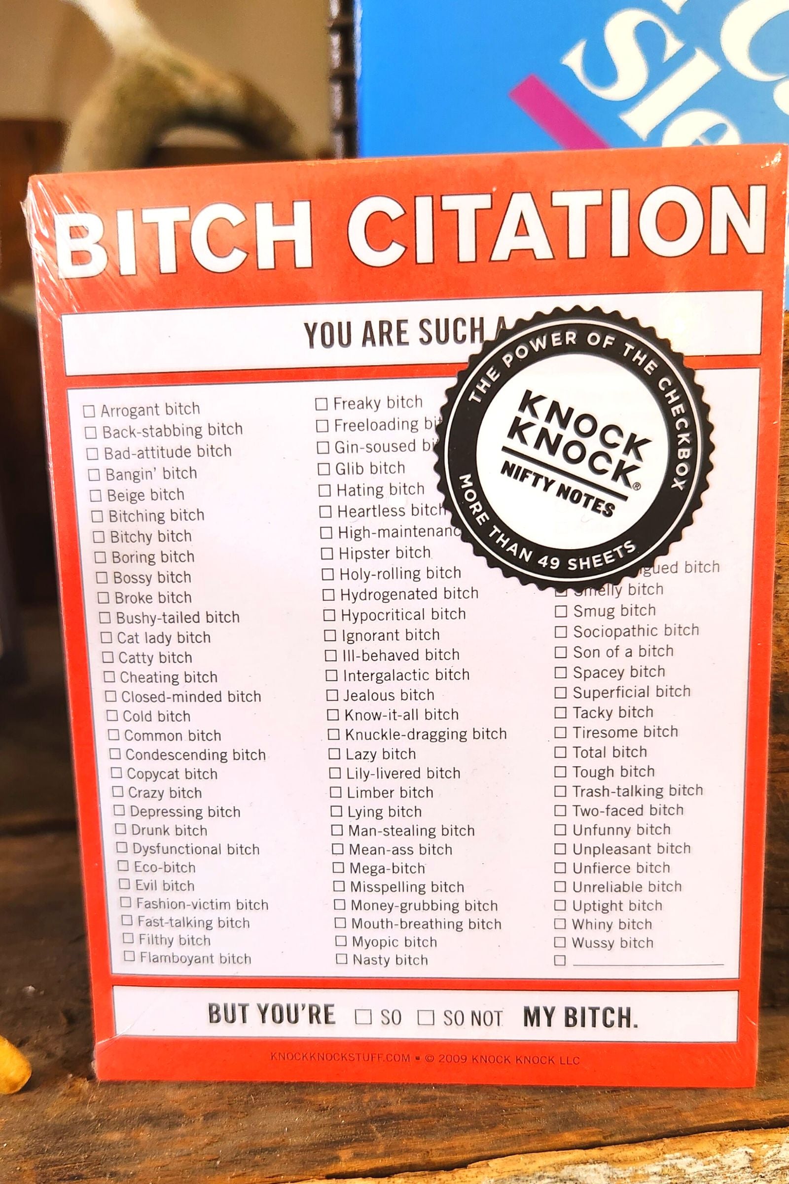 Bitch Citation Nifty Notes
