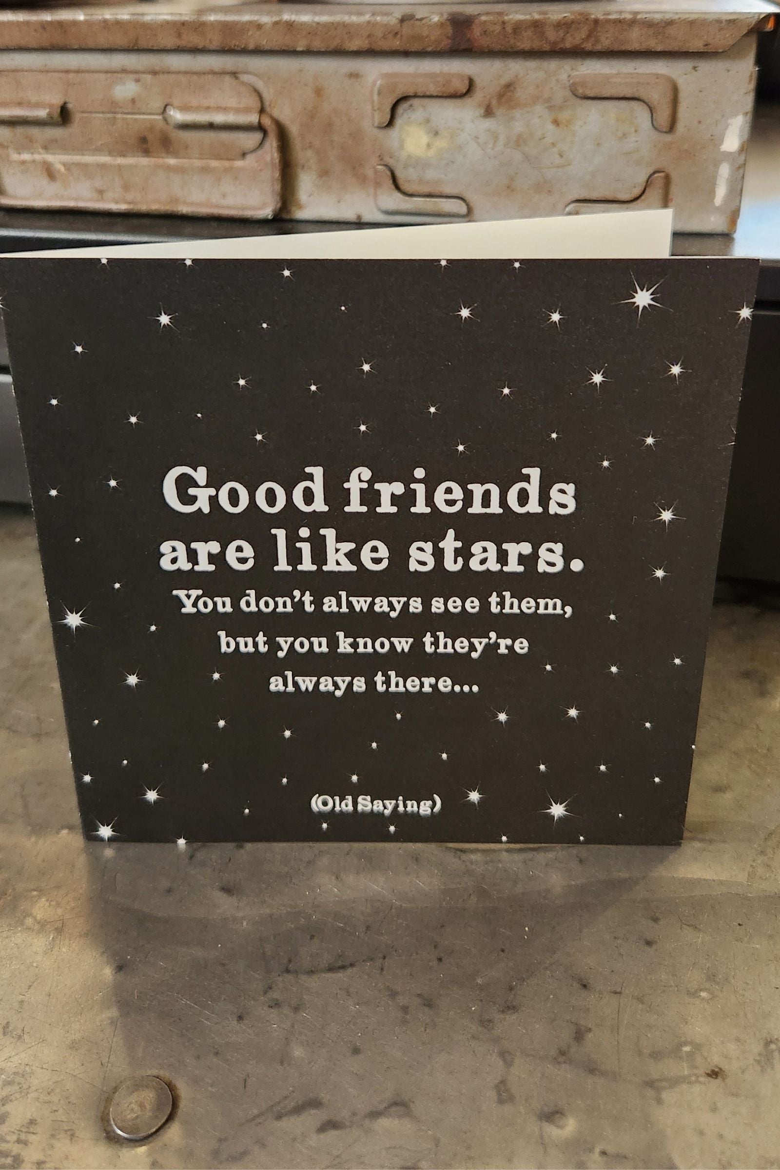 Good Friends are Like Stars Inspirational Card
