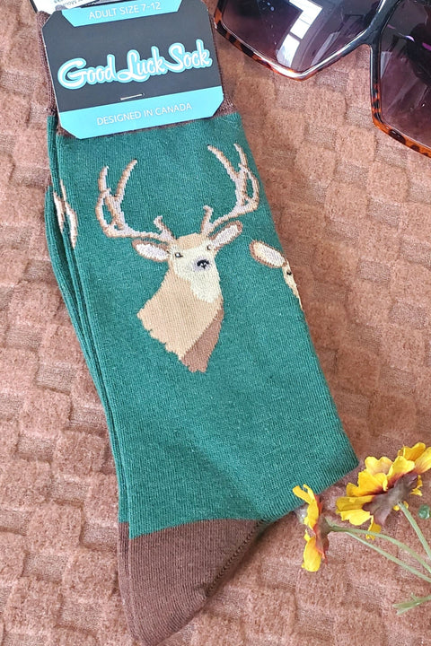 Deer Mount Men's Crew Socks