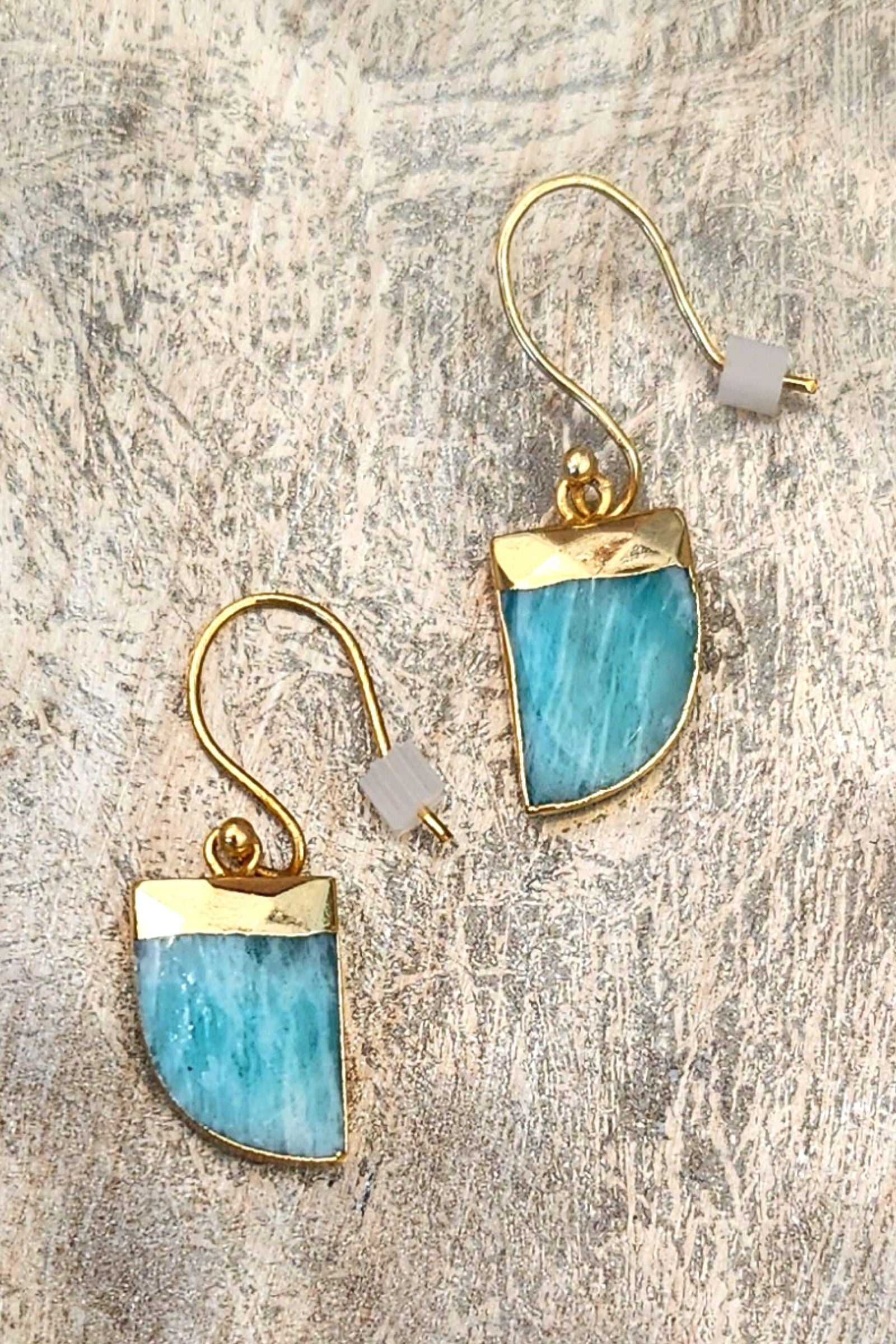 Turquoise Ray Drop Earring