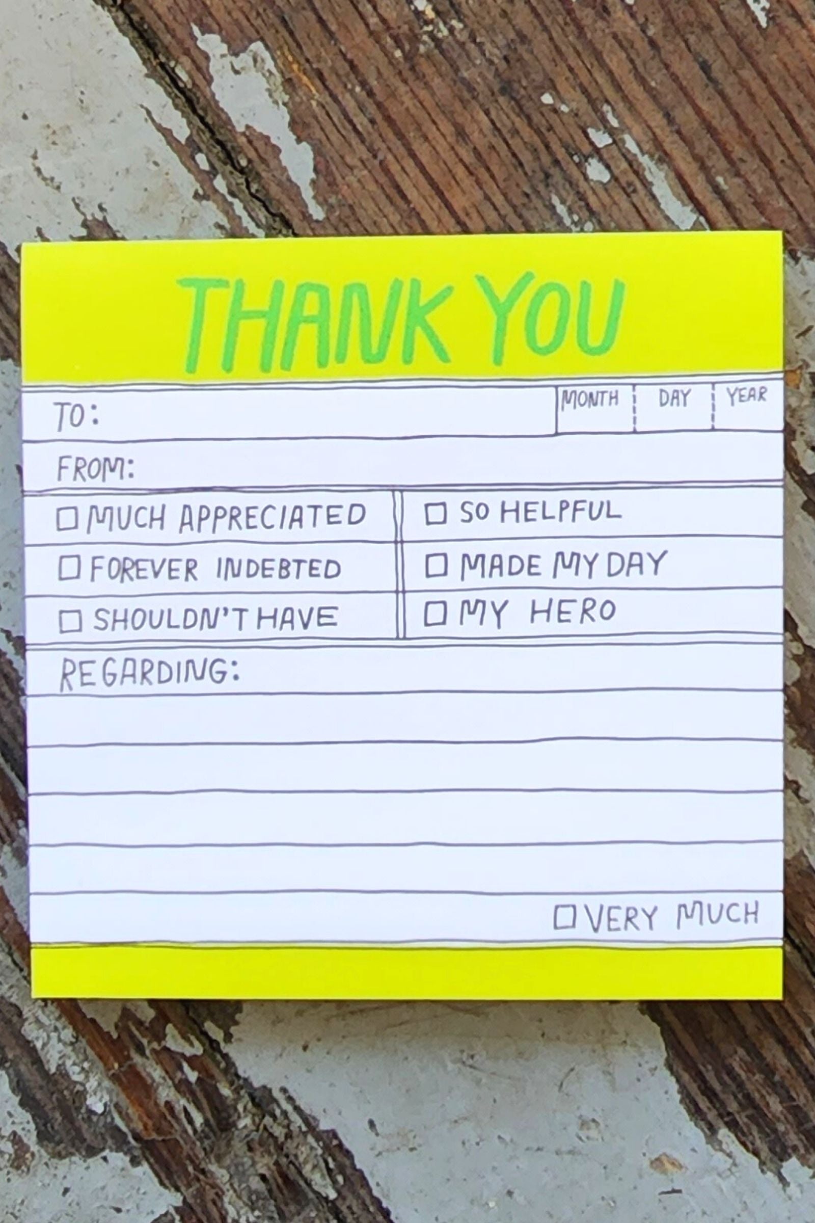 Hand Lettered Thank You Sticky Notes