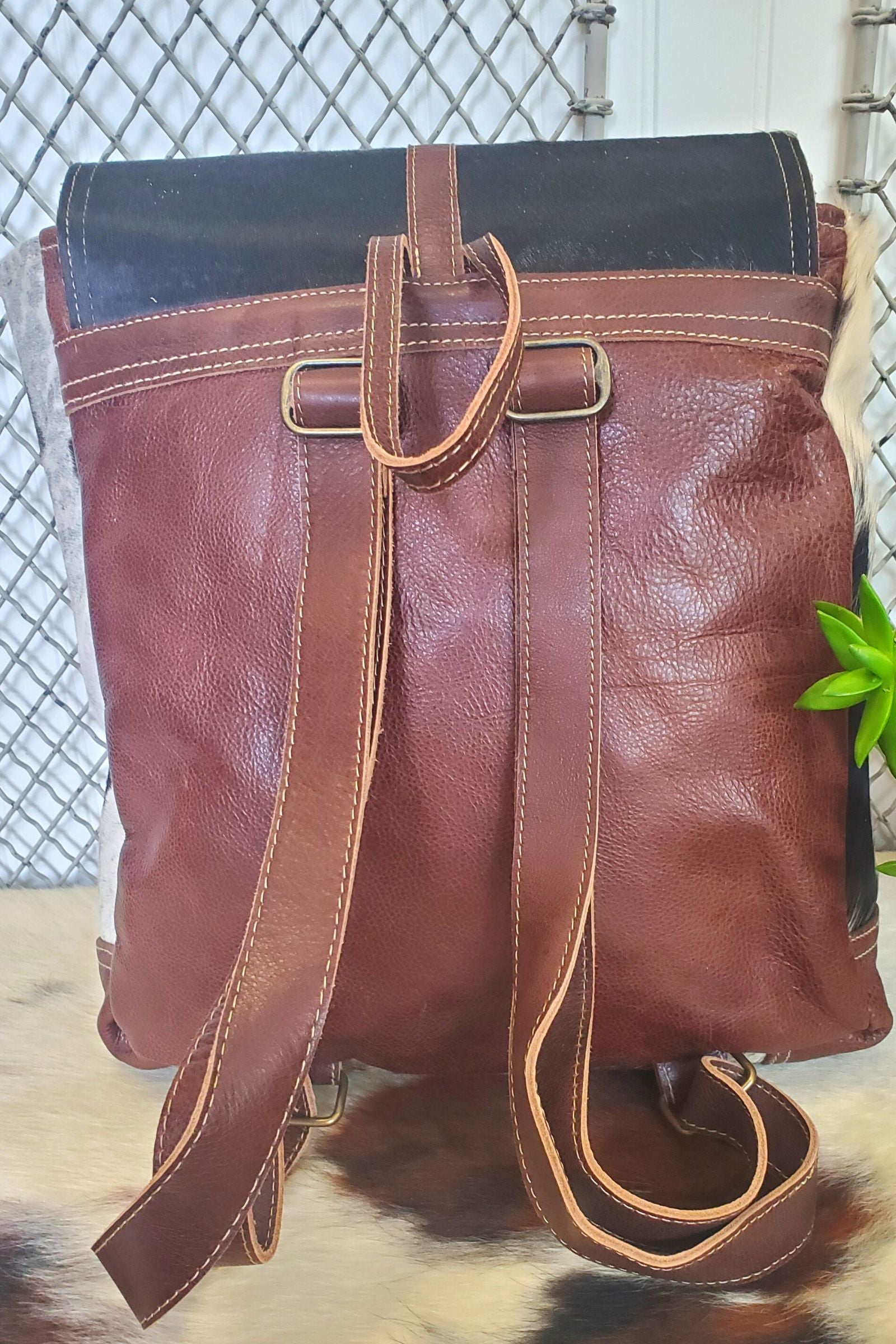 Cowhide Back Pack Bag