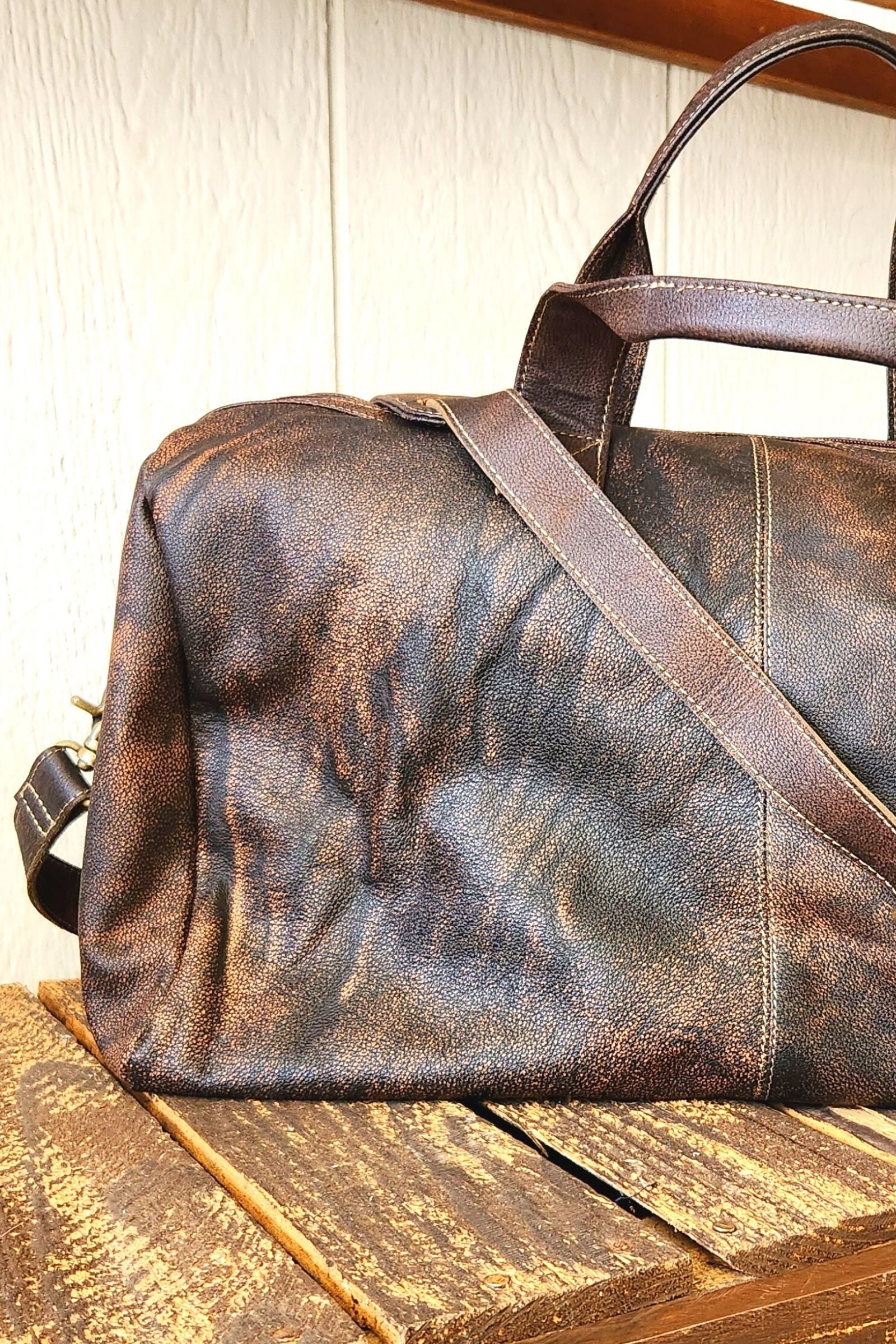Crackerjac Leather & Cowhide Bag