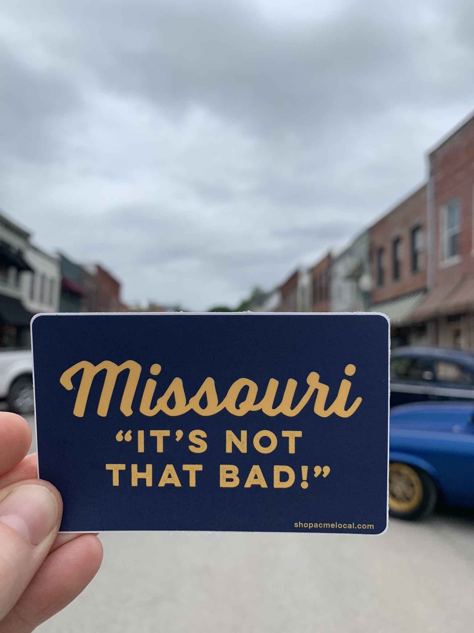 Missouri It’s Not That Bad Sticker - Navy & Gold